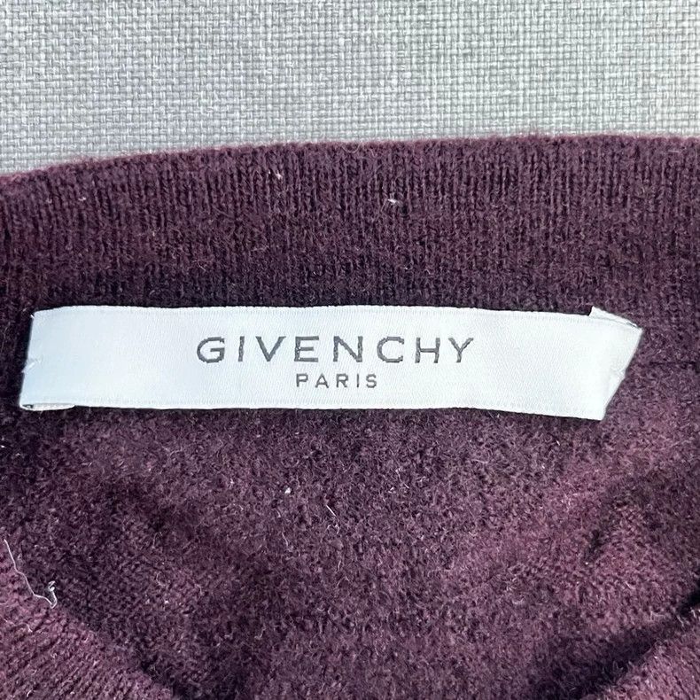 Givenchy Givenchy Burgundy Star Knit Top, Size L, 98 New, 68605 Size US L / EU 52-54 / 3 - 4 Thumbnail