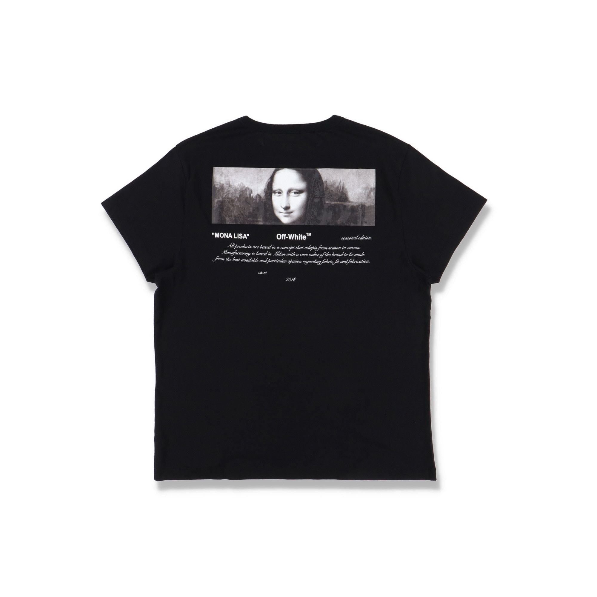 Off-White Black Mona Lisa "For All" Oversized T-Shirt Size L / US 10 / IT 46 - 1 Thumbnail
