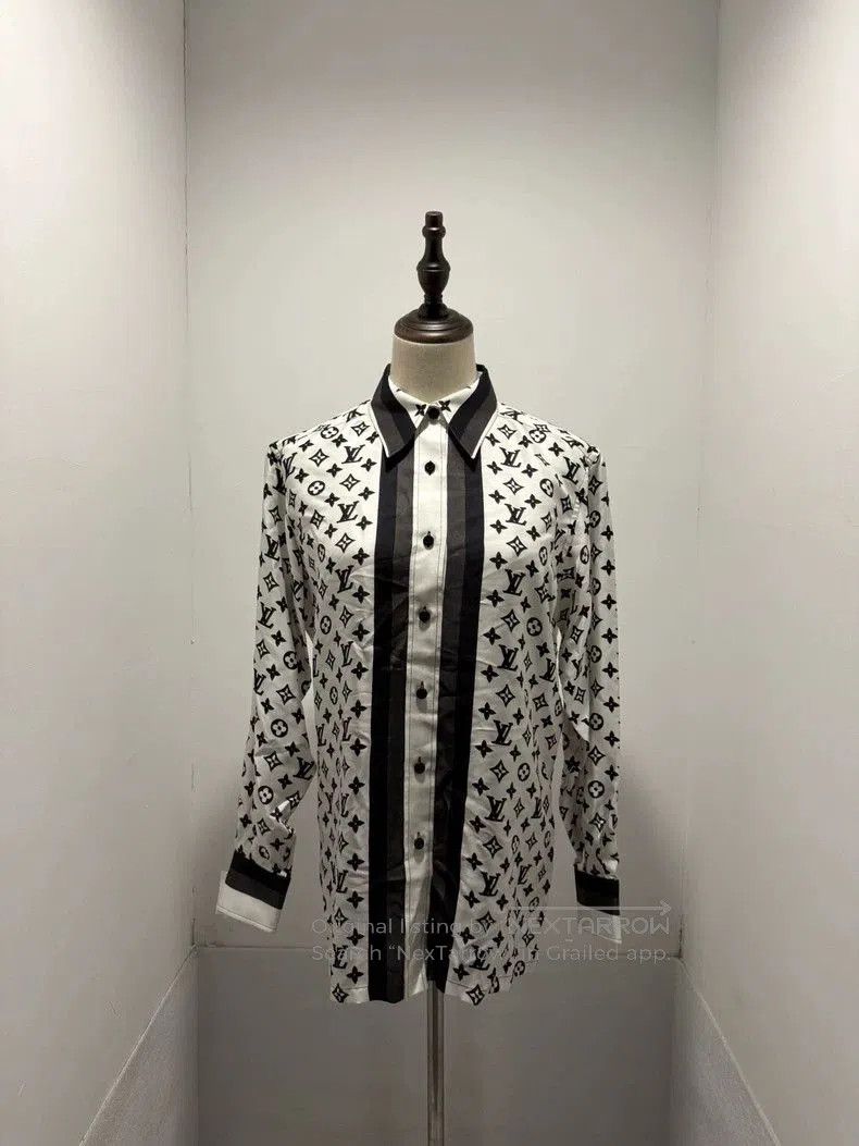 Louis Vuitton Louis Vuitton Monogram Silk Shirt. Size US S / EU 44-46 / 1 - 1 Thumbnail