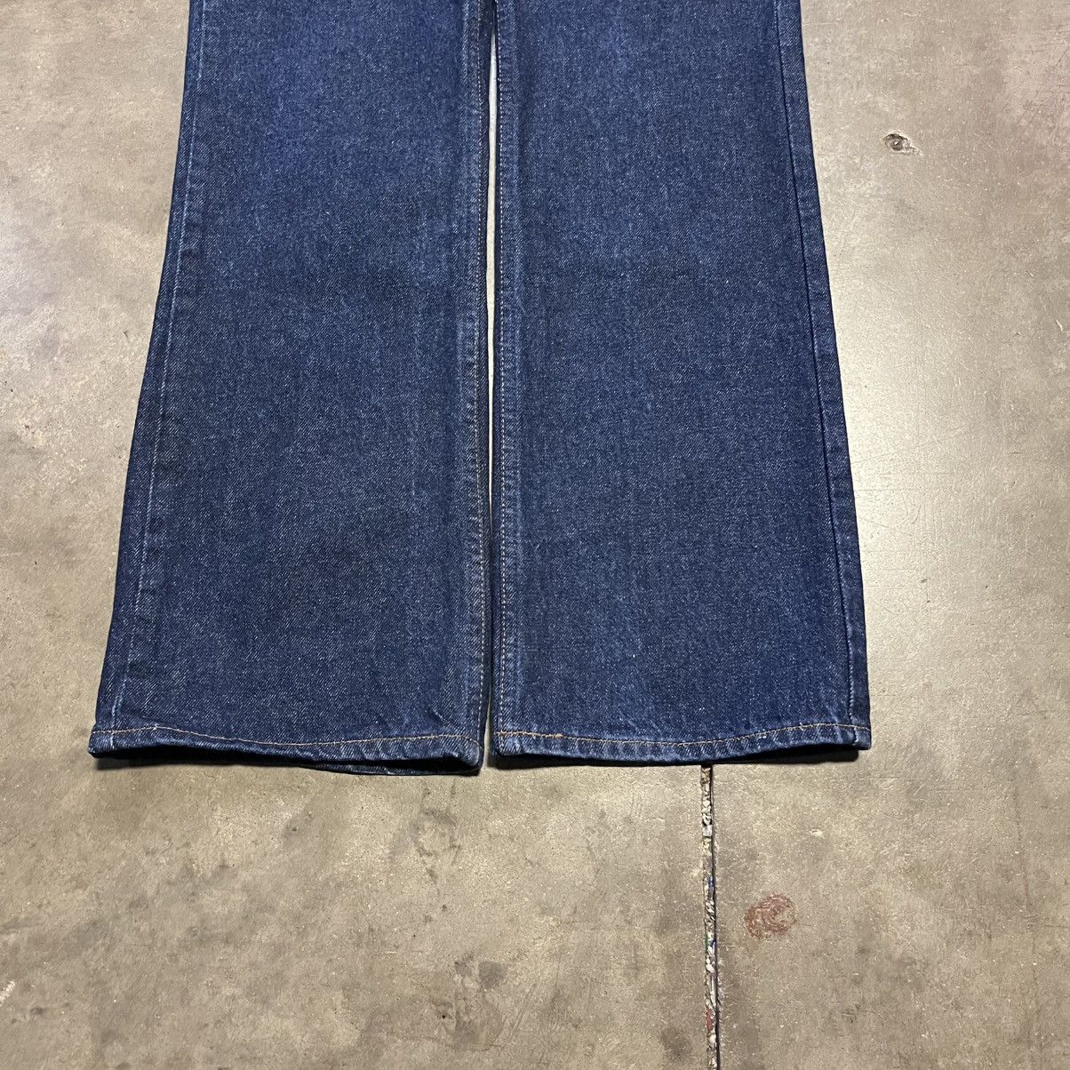 JCPenney Vintage 70s JCPenney Plain Pockets Flare Bootcut Denim Jeans Size US 34 / EU 50 - 7 Thumbnail