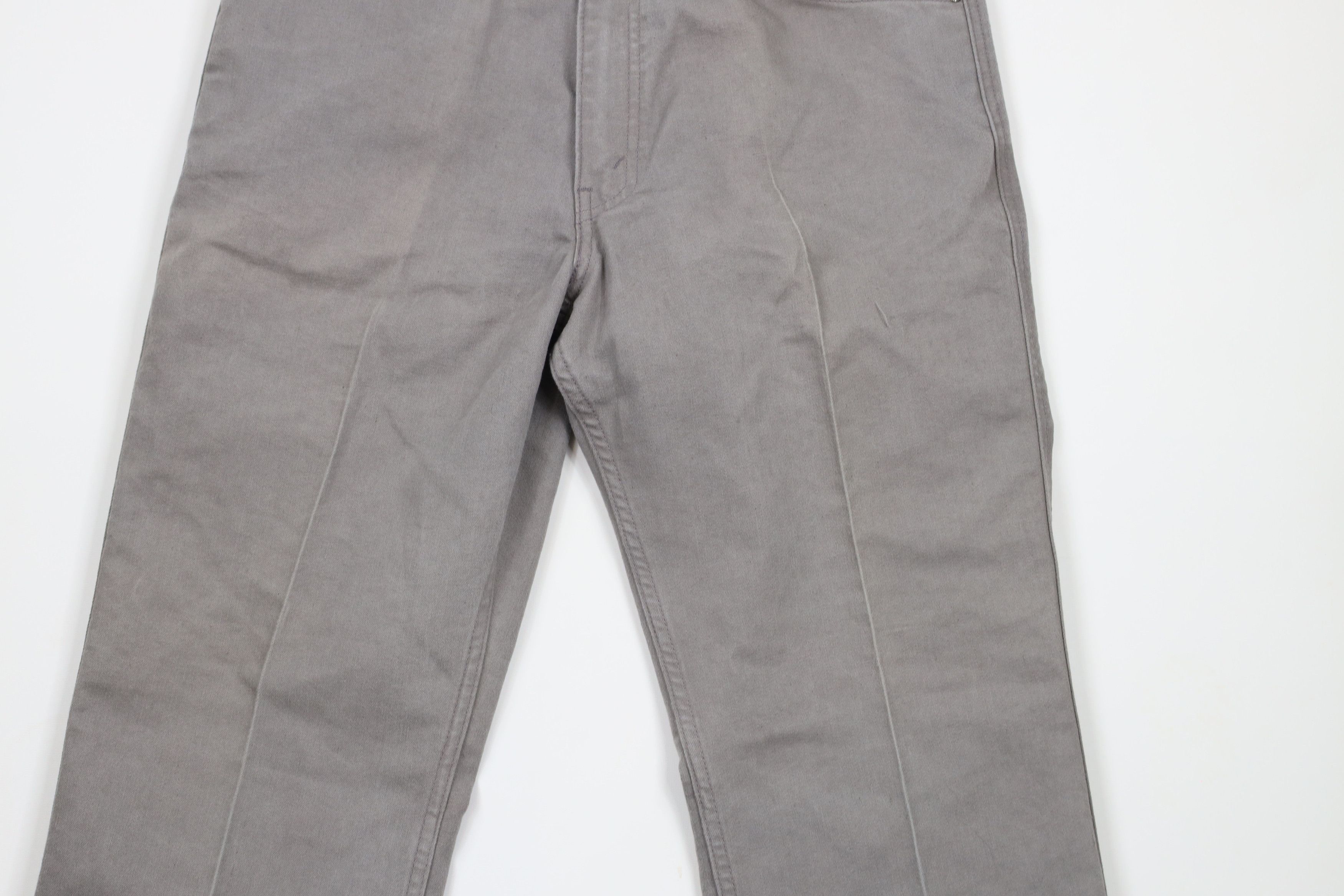 Levi's × Vintage Vintage 90s Levis Cotton Twill Flared Wide Leg Jeans Gray Size US 34 / EU 50 - 3 Thumbnail