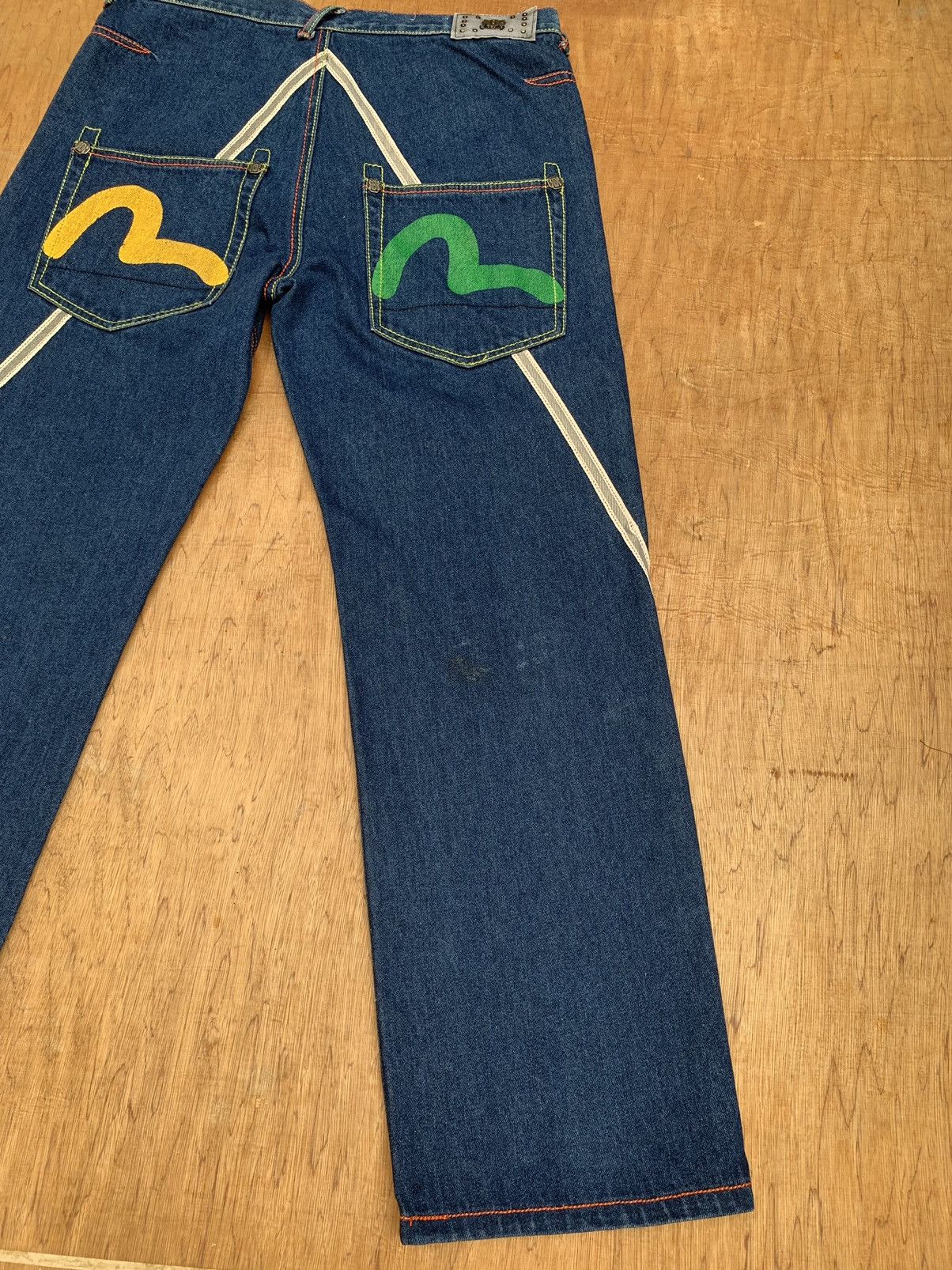 Vintage REVE Evisu Logo Japanese Denim Pants Size US 34 / EU 50 - 19 Thumbnail