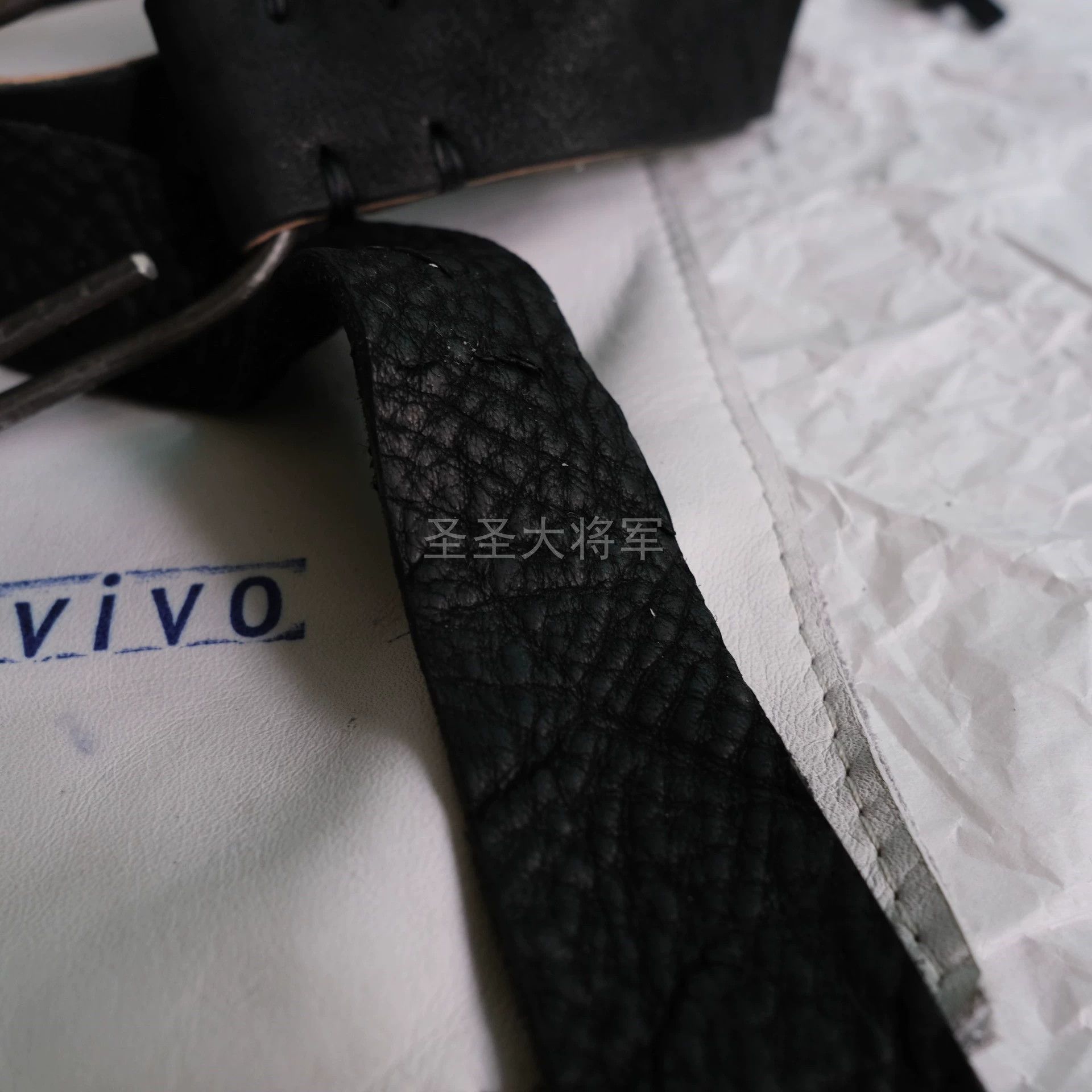 Tagliovivo Tagliovivo Vintage Natural Leather Iron Buckle Long Belt Size ONE SIZE - 2 Thumbnail