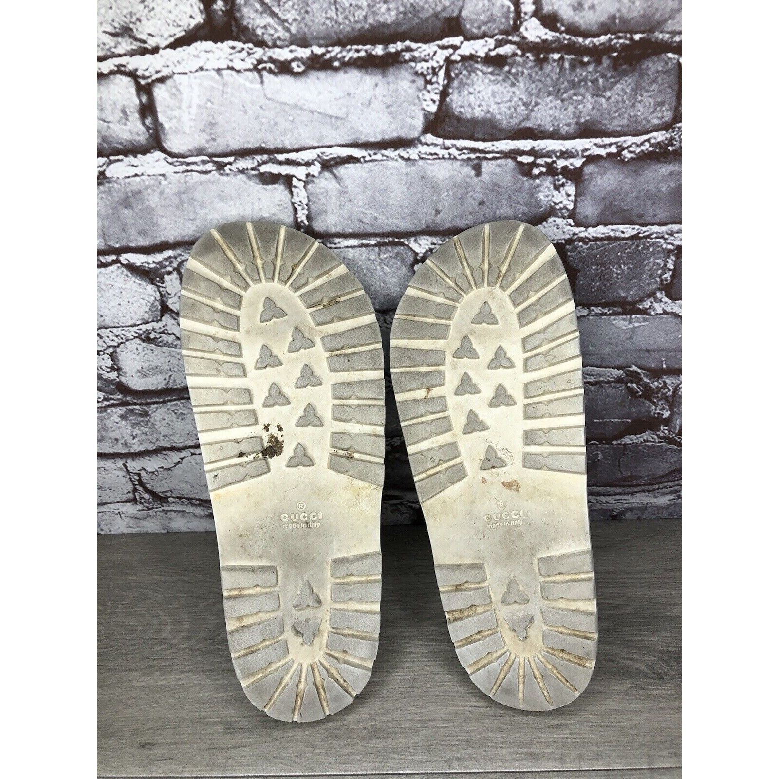 Gucci GUCCI Web White Rubber Logo Casual Slides Designer Sandals M Size US 11 / EU 44 - 21 Thumbnail