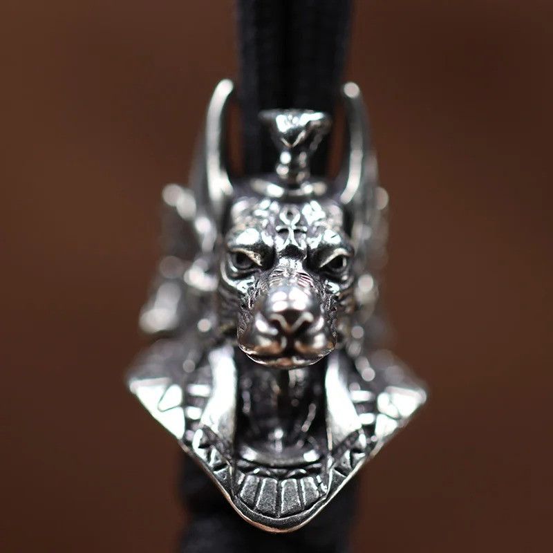 Handmade 3Pcs Anubis Jackal Knife Beads Paracord Bead Zipper Umbrella Size ONE SIZE - 5 Thumbnail