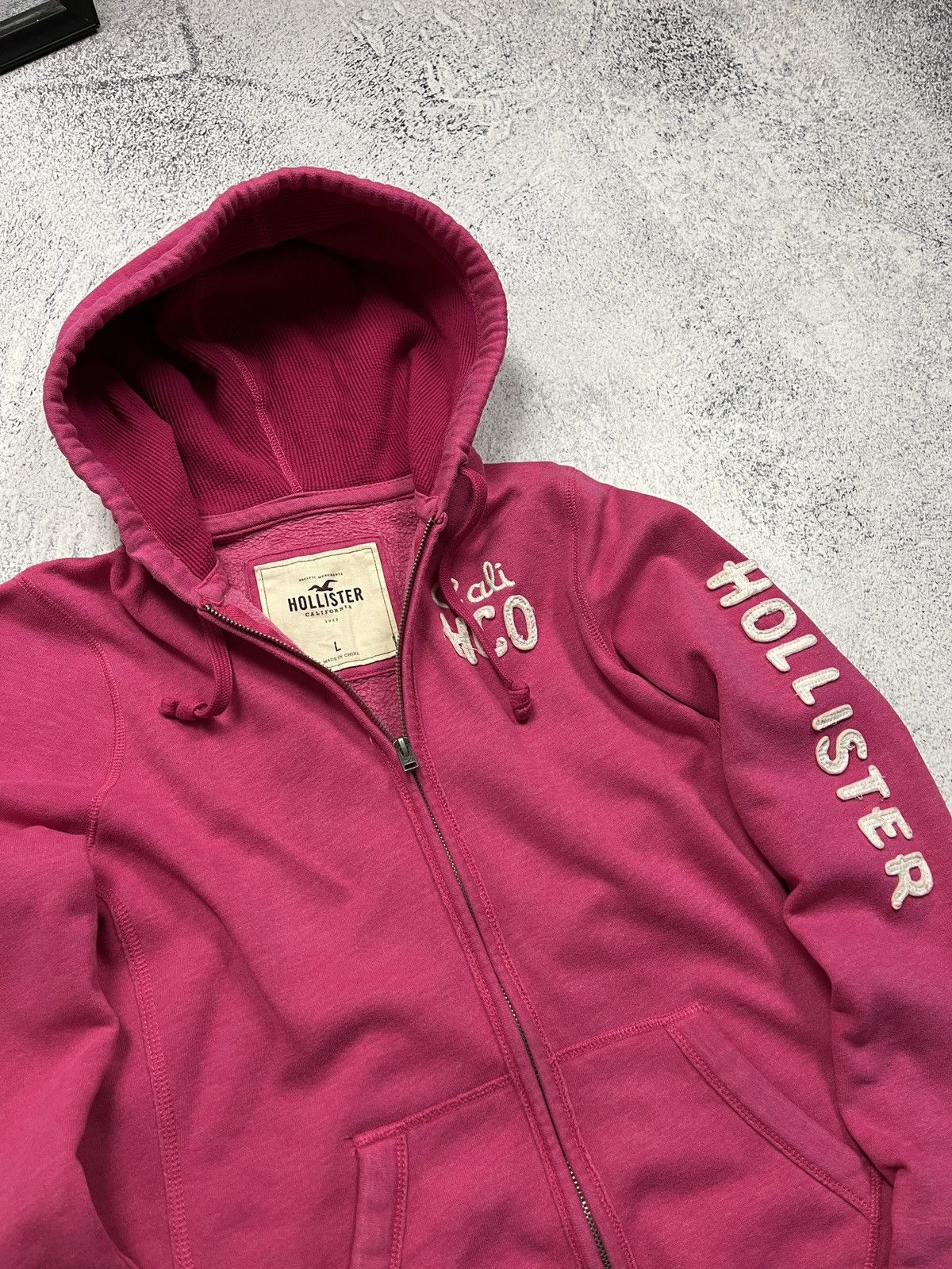 Hollister Y2K Holister Zip Hoodie Jacket Japanese Style Avant Garde Size L / US 10 / IT 46 - 6 Thumbnail