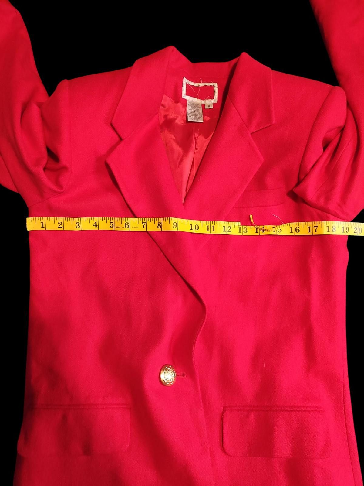 Unknown London Women's Red Single-Button Blazer Size M / US 6-8 / IT 42-44 - 8 Thumbnail