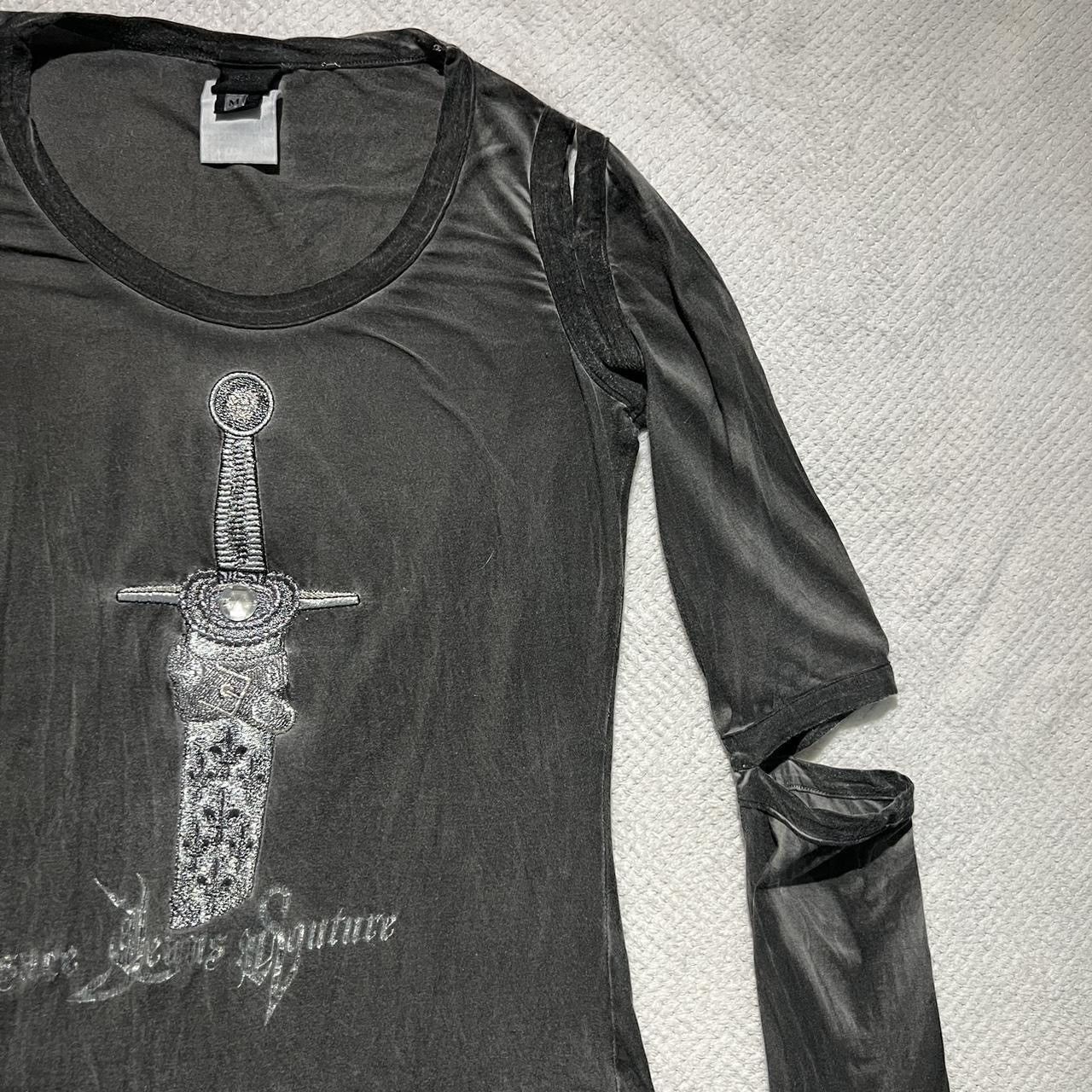 Versace Jeans Couture Rare : gothic VERSACE JEANS COUTURE cut-out top Size S / US 4 / IT 40 - 8 Thumbnail