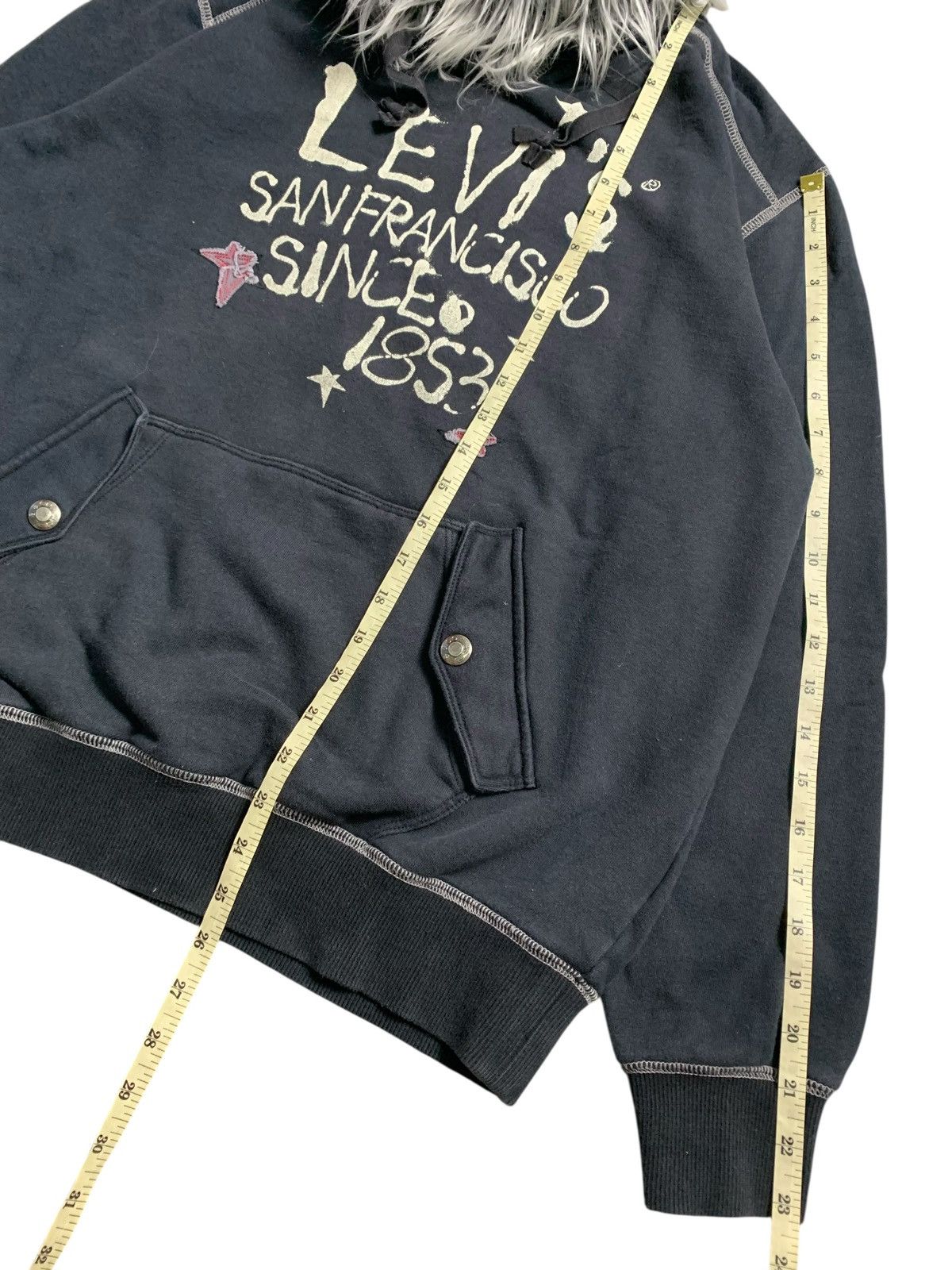 Levi's ARCHIVE VINTAGE LEVI’S OUTER SEAM FUR HOODIE JAPAN STYLE Size US L / EU 52-54 / 3 - 5 Thumbnail