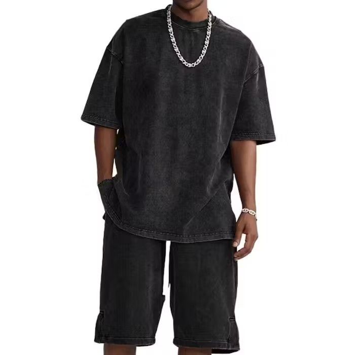 Japanese Brand Blank Comfy Black Washed T Shirt, Streetwear y2k Size US M / EU 48-50 / 2 - 1 Thumbnail
