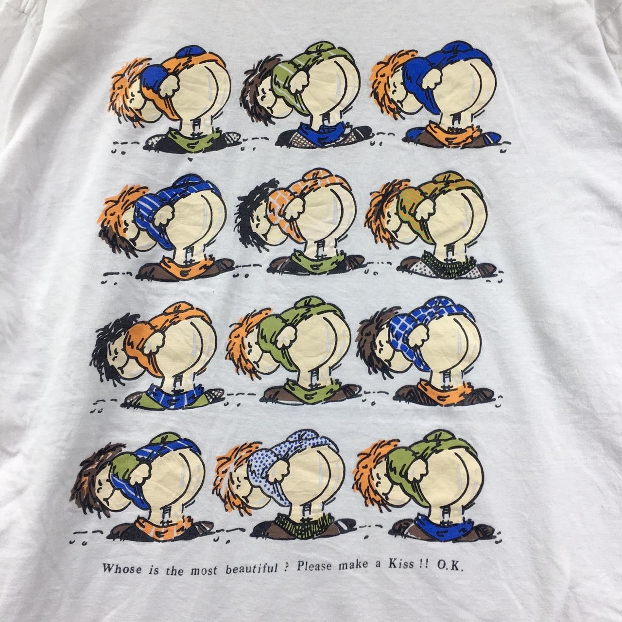 Vintage Vtg 80’ KISS MY ASS Anime Manga Punk Tee Shirt Size US M / EU 48-50 / 2 - 2 Thumbnail