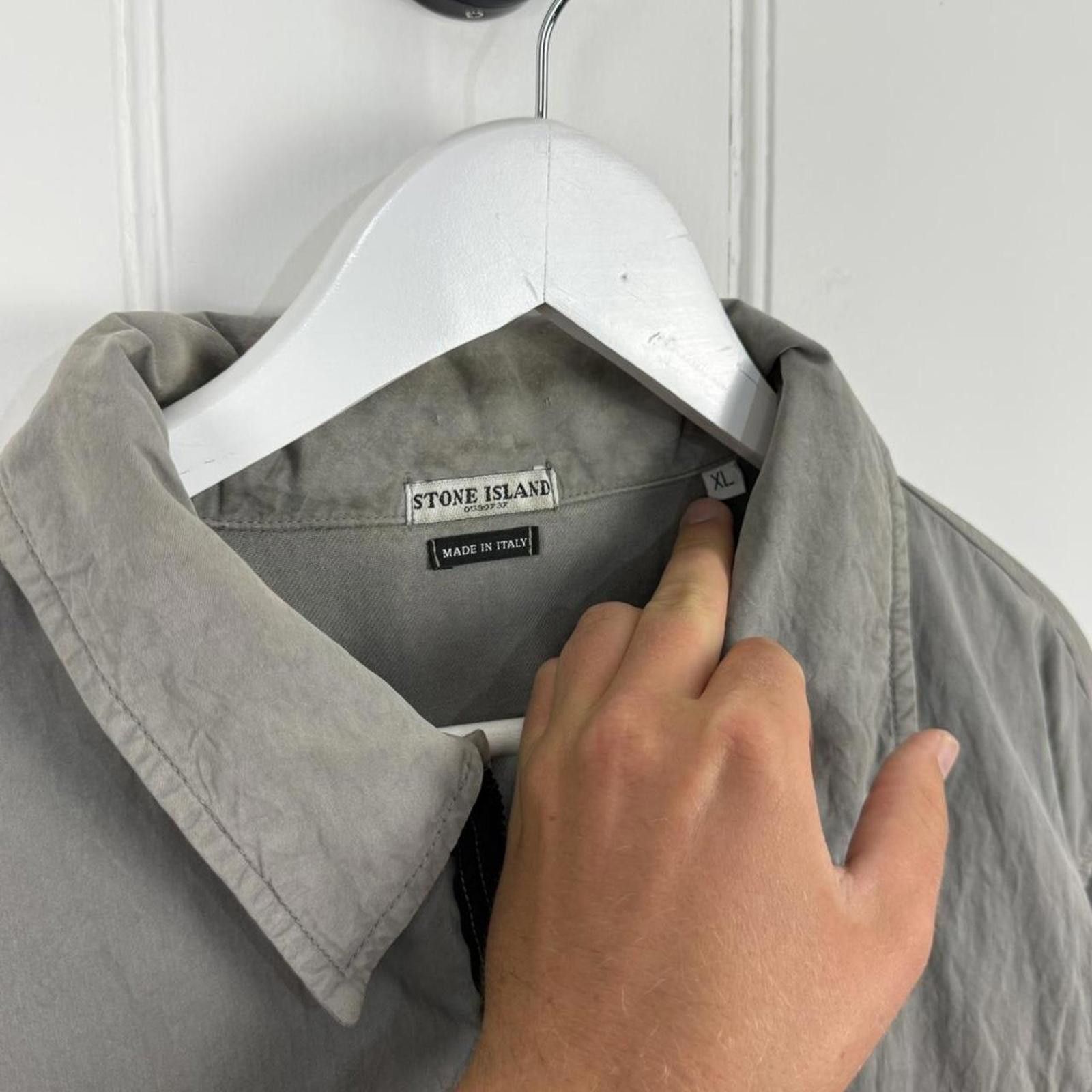 Stone Island Stone Island Brushed Cotton Over Shirt Size US XL / EU 56 / 4 - 4 Thumbnail