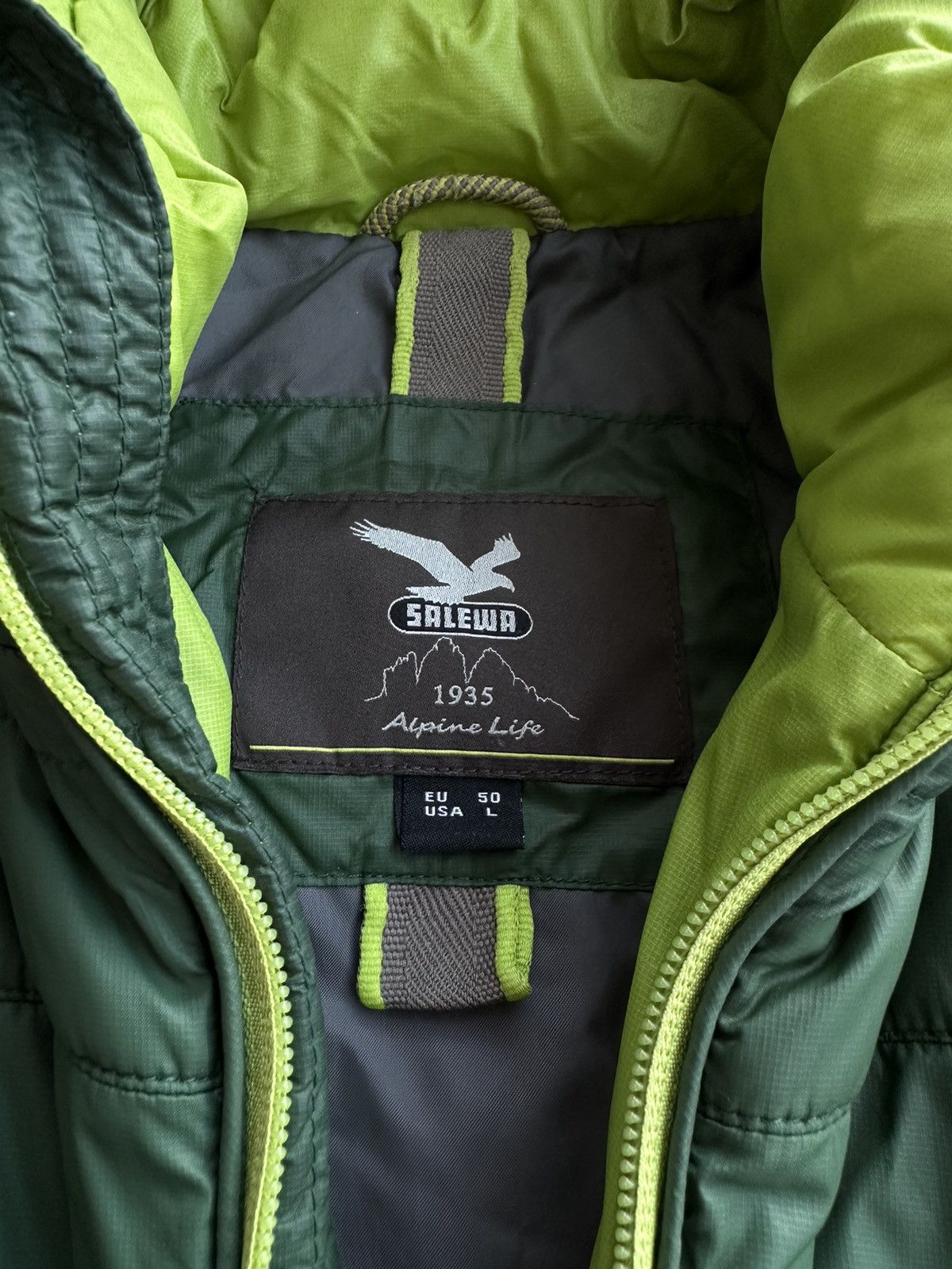 SALEWA × Vintage Salewa Rasciesa PRL Green Micro Puffer Jacket Size US M / EU 48-50 / 2 - 8 Thumbnail