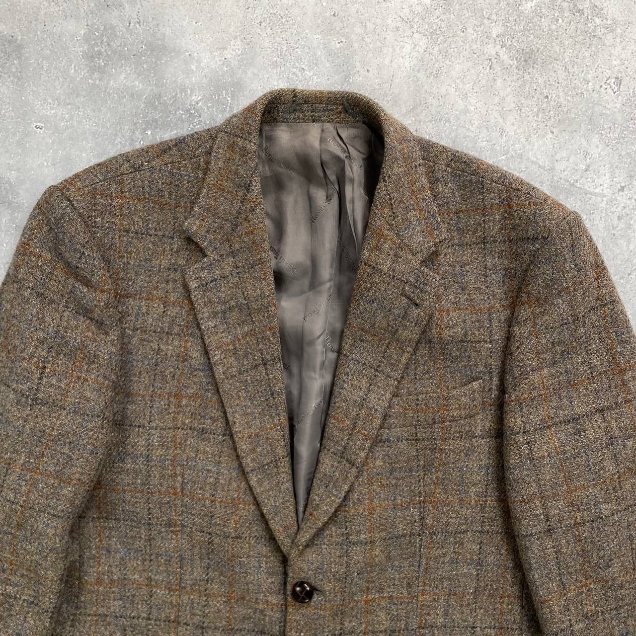 Harris Tweed Vintage Harris Tweed Walbusch Wool Blazer Gray Size 26 Size 48R - 2 Thumbnail