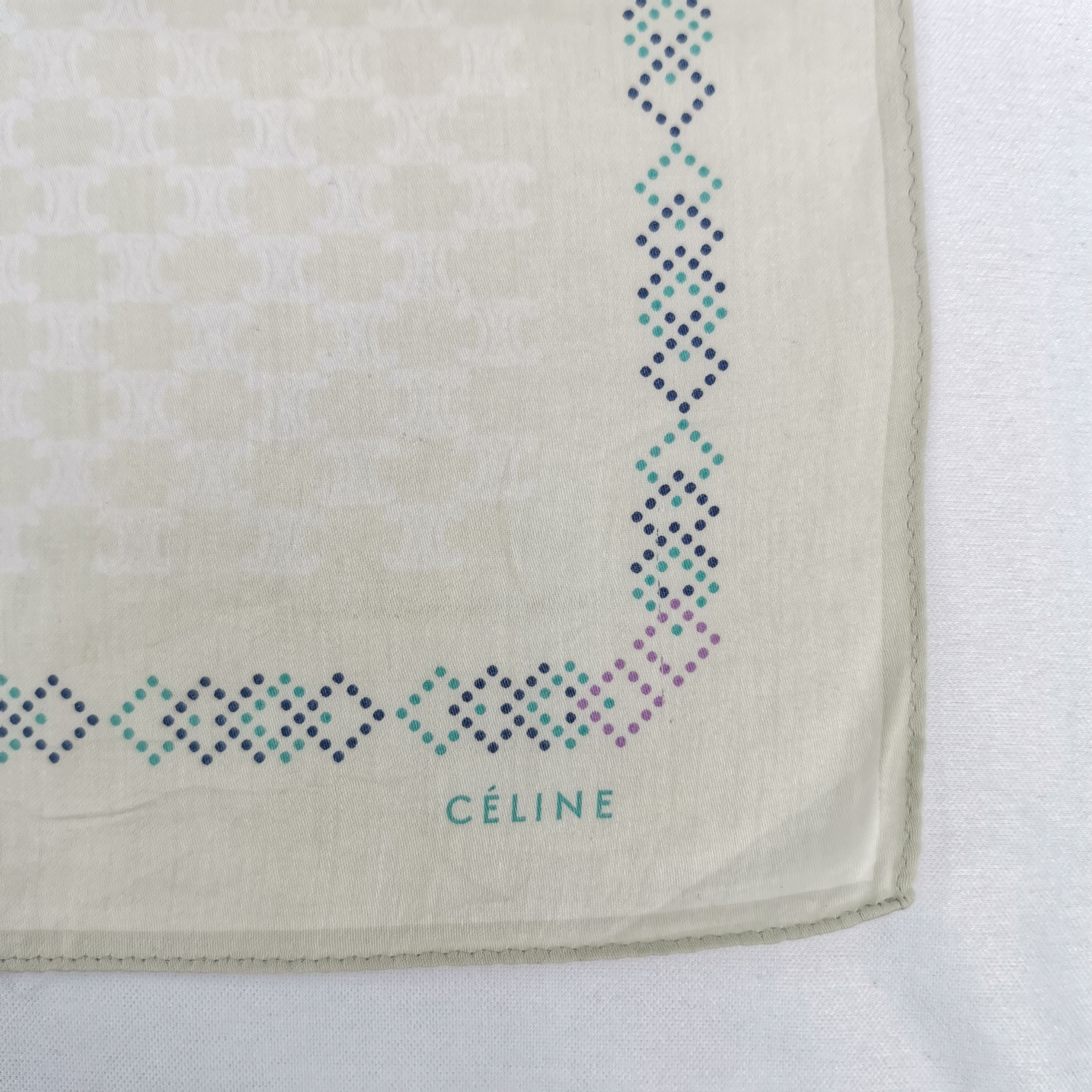 Celine Vintage Celine Paris Handkerchief Bandana Pocket Square Size ONE SIZE - 3 Thumbnail
