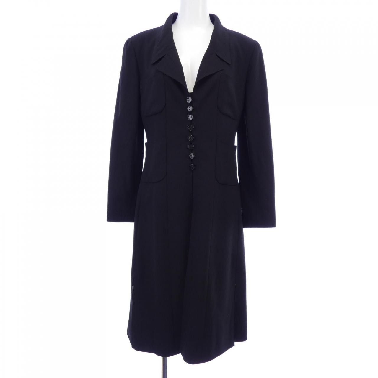 Chanel Chanel Chanel Wool Coat Textile Outerwear P07999W03030 DUTY FREE for USA Size ONE SIZE - 1 Thumbnail