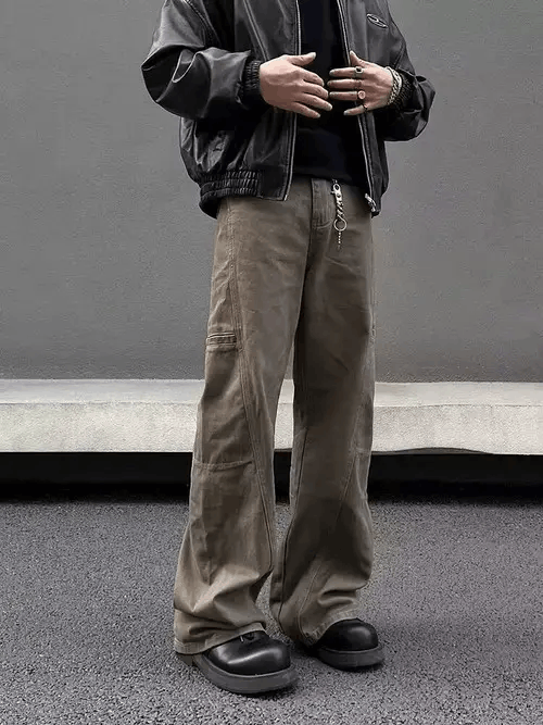 Japanese Brand × Jean Washed distressed baggy casual trousers Size US 31 - 3 Thumbnail