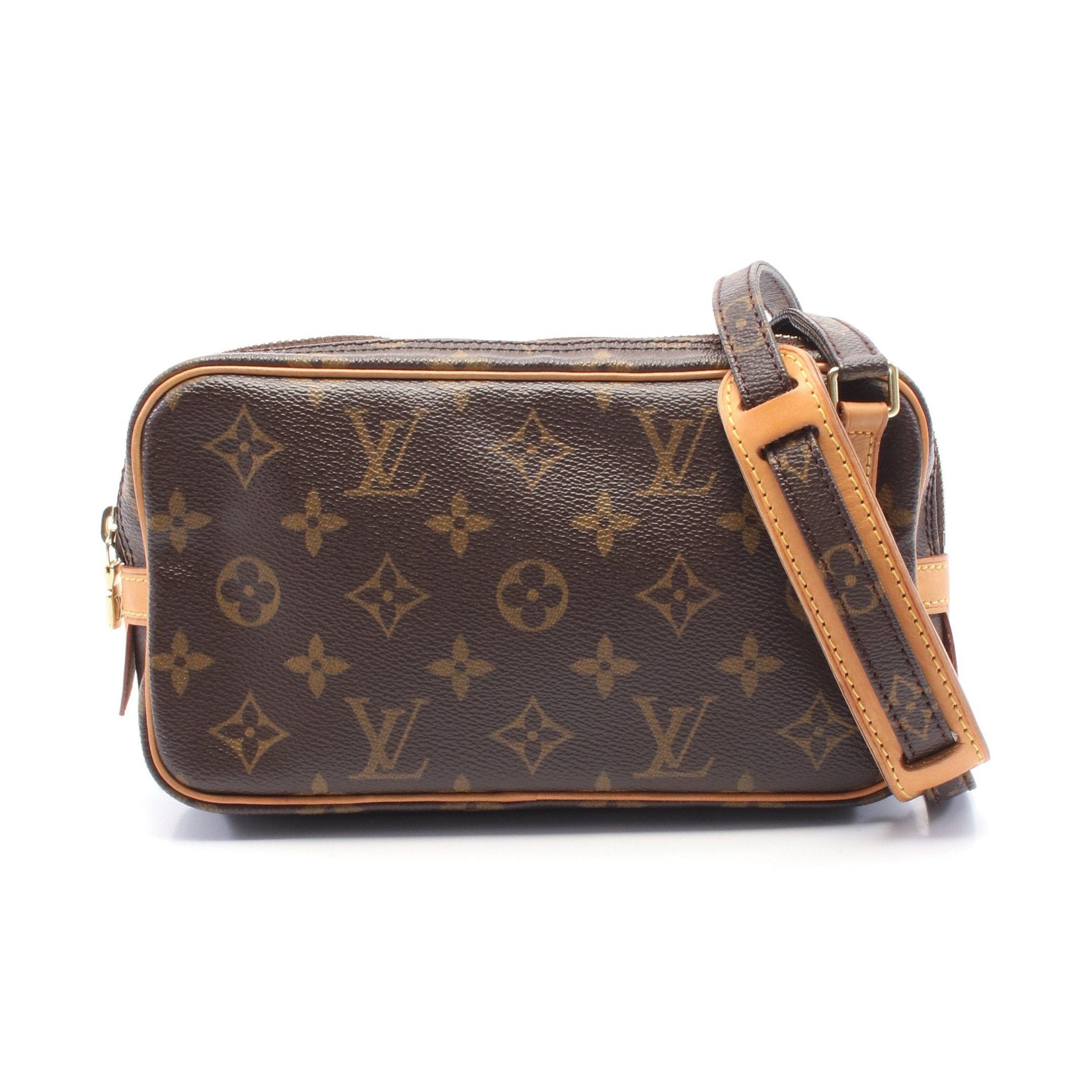 Louis Vuitton Louis Vuitton Marly Monogram Shoulder Bag Leather Brown Size ONE SIZE - 1 Thumbnail