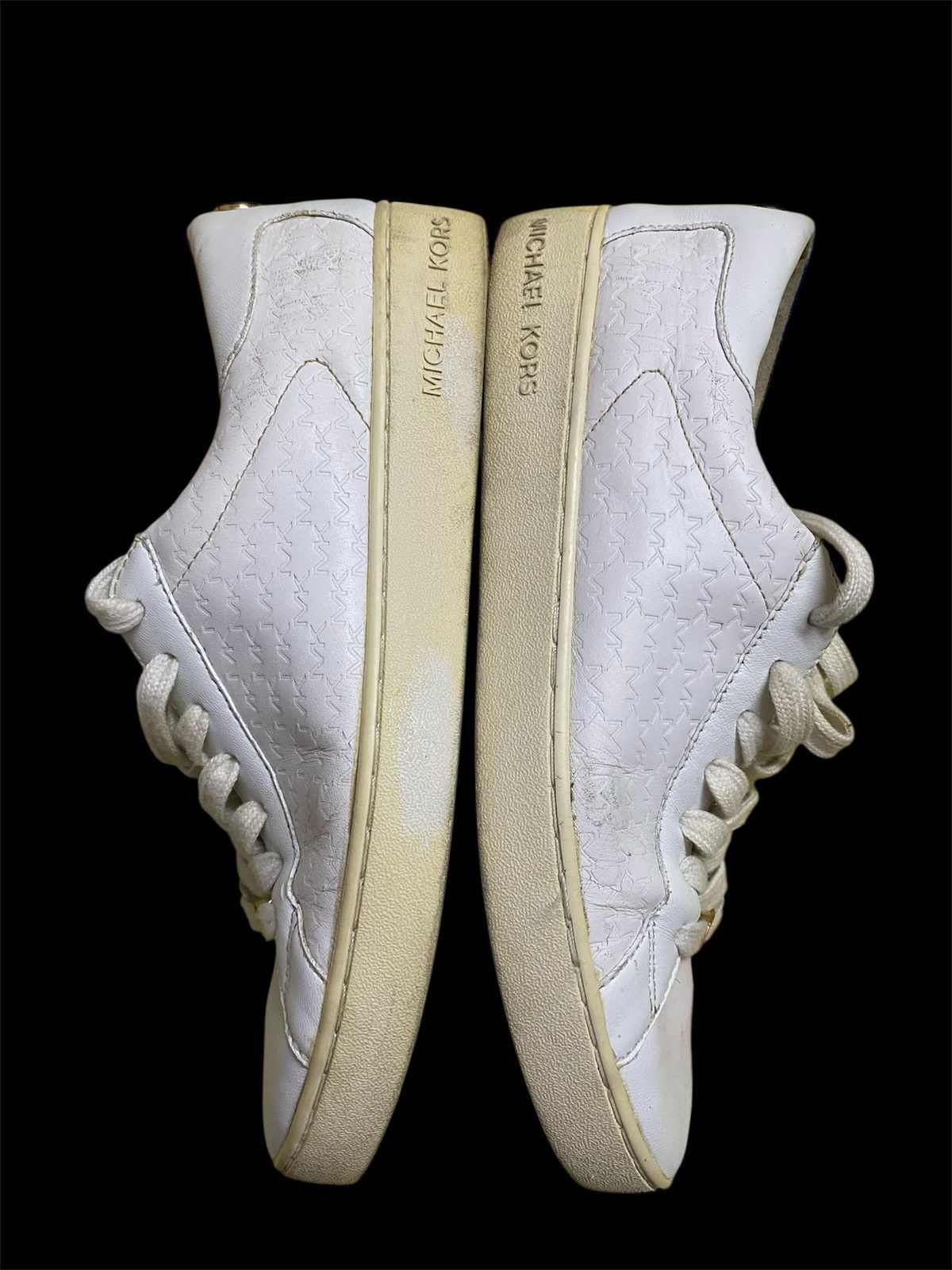 Michael Kors Michael Kors White Leather Sneakers Women’s US 8M / EU 38.5 Size US 8 / IT 38 - 4 Thumbnail