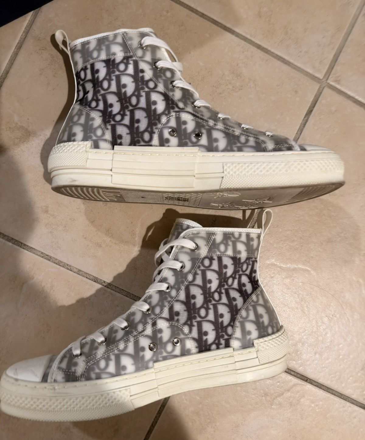 Dior × Stussy Christian Dior Shawn Stussy B23 High Top Bee Embroidery Size US 11 / EU 44 - 5 Thumbnail