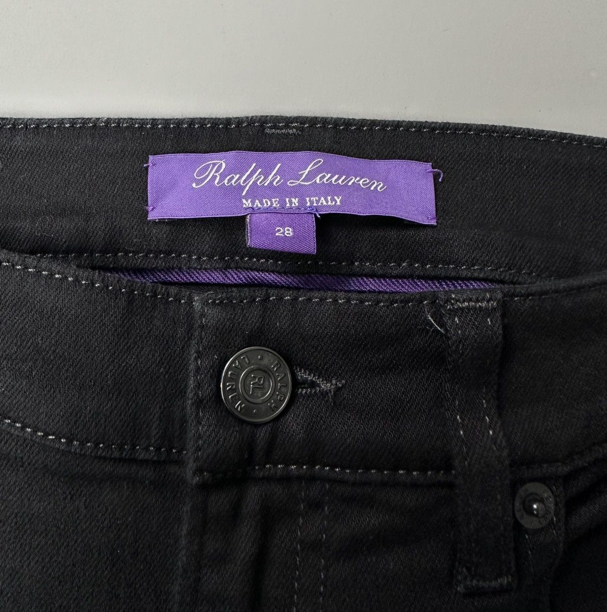 Ralph Lauren Purple Label Ralph Lauren - Purple Label - Slim Fit Jeans in Black Size US 28 / EU 44 - 5 Thumbnail