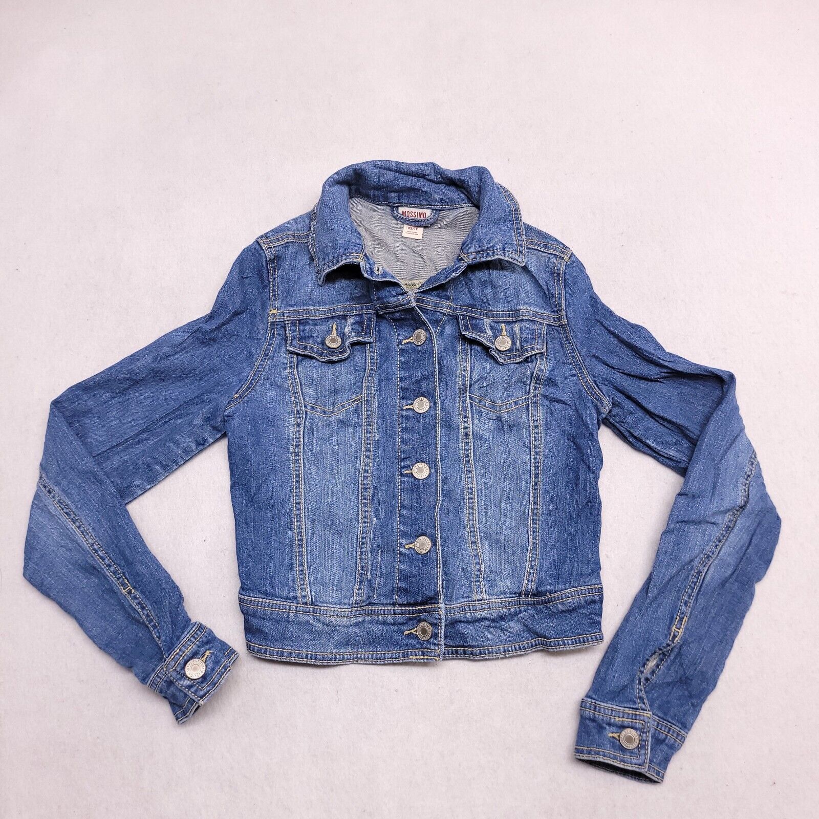 Mossimo Mossimo Casual Button Denim Jean Jacket Womens Size XS Blue Size XS / US 0-2 / IT 36-38 - 2 Thumbnail