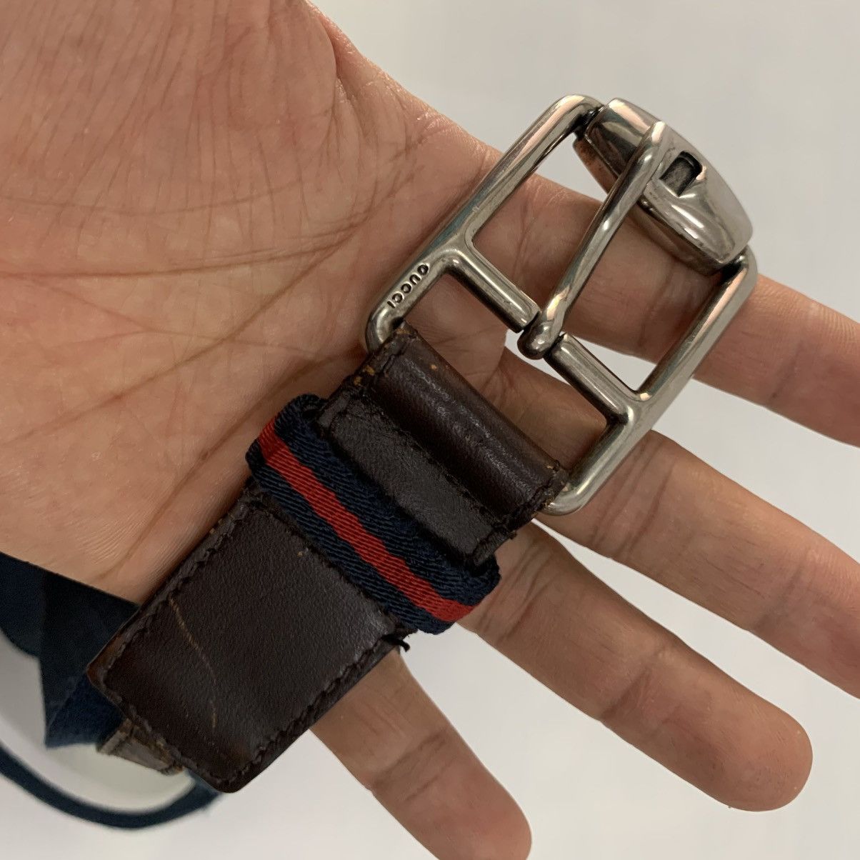 Gucci Gucci Canvas Leather Belts Size 40 - 9 Thumbnail