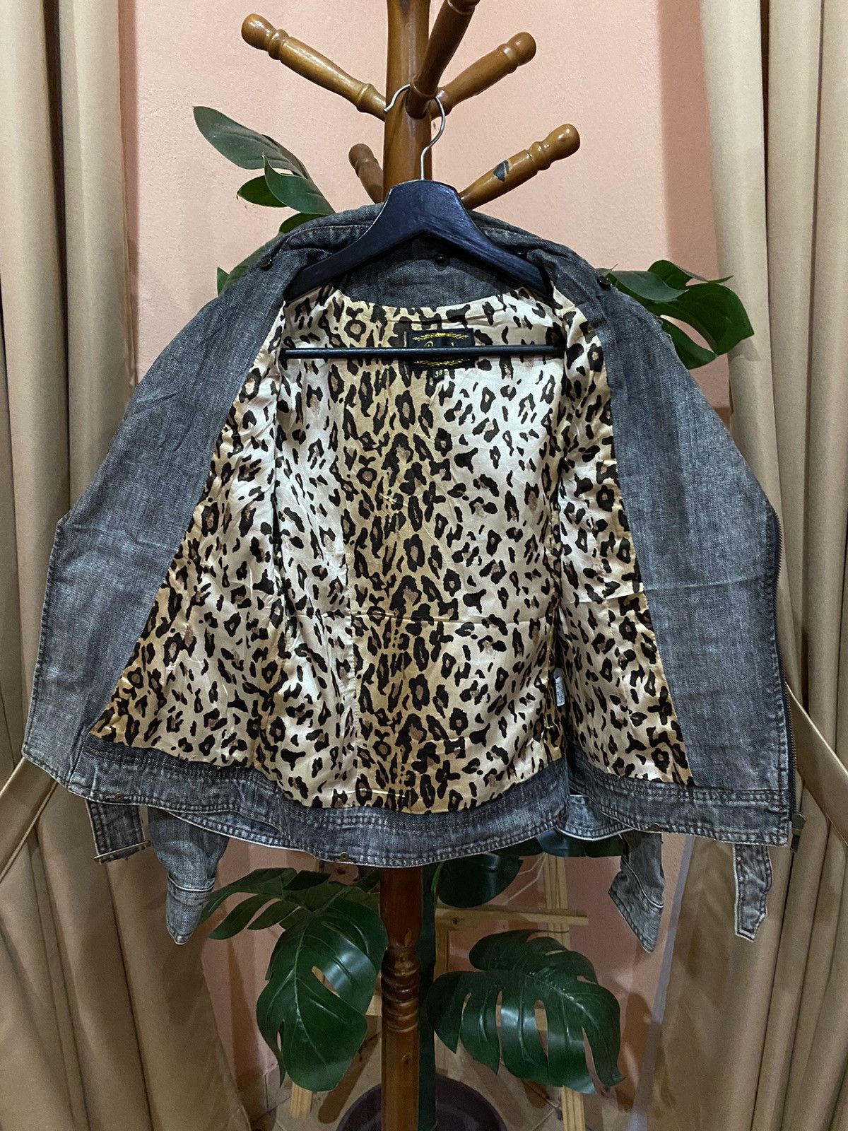 If Six Was Nine G-nals Vintage Denim Jacket with Leopard Print Lining Size XS / US 0-2 / IT 36-38 - 4 Thumbnail