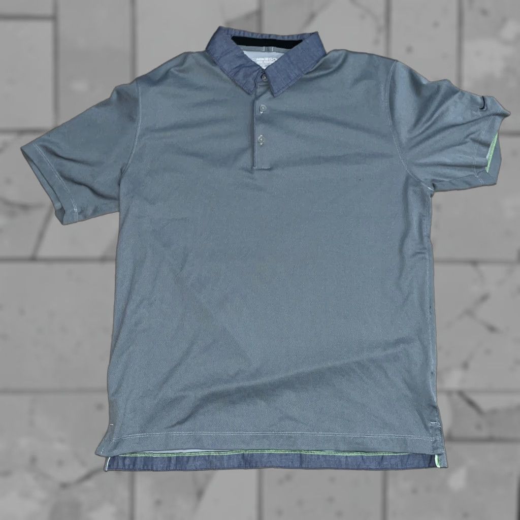 Nike Nike Golf Dri-Fit Polo Shirt Mens Medium Grey Pullover Performance Tour Size US M / EU 48-50 / 2 - 1 Thumbnail