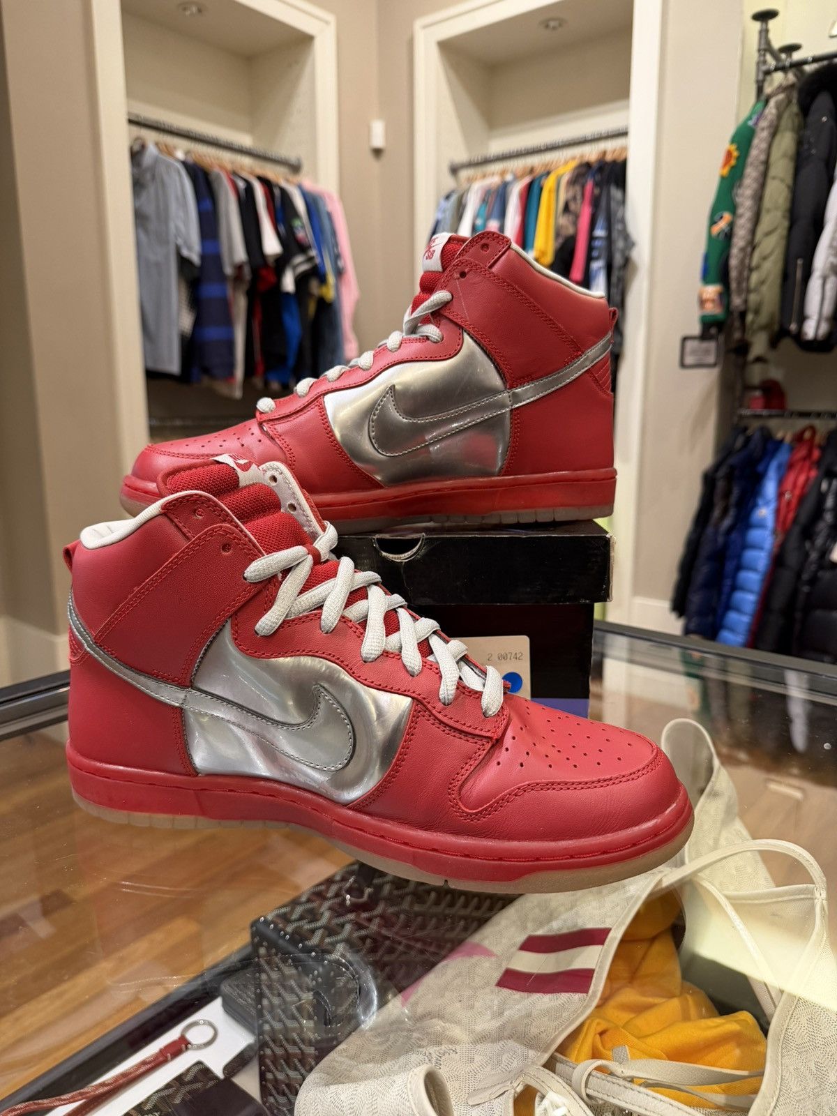Nike Nike Dunk High Premium SB 'Mork & Mindy' 2006 Size US 11 / EU 44 - 2 Thumbnail