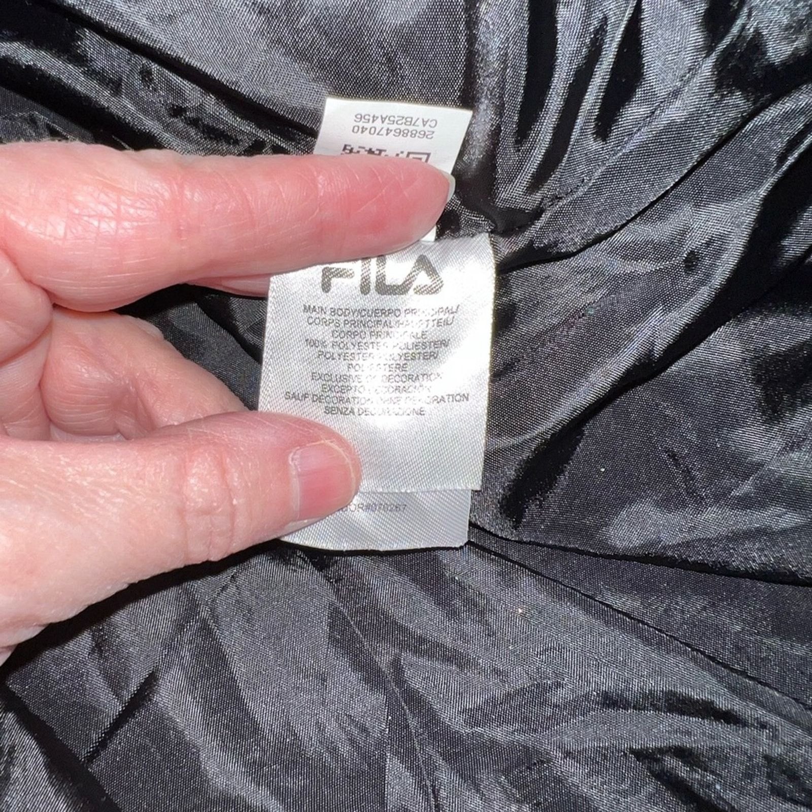 Fila Super Cool FILA “Zia” Black Puffer Jacket! Size L / US 10 / IT 46 - 7 Thumbnail