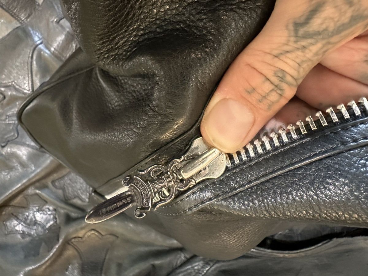 Chrome Hearts FULL LEATHER HUGE XXL LUGGAGE CHROME HEARTS DUFFLE BAG Size ONE SIZE - 16 Thumbnail
