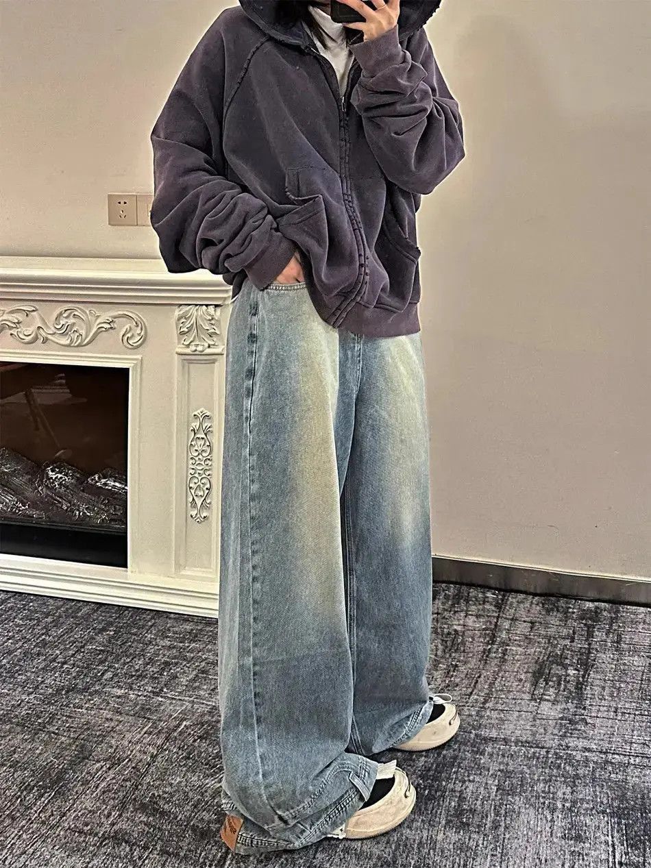 Japanese Brand Wear reverse design wide leg jeans Size US 30 / EU 46 - 4 Thumbnail