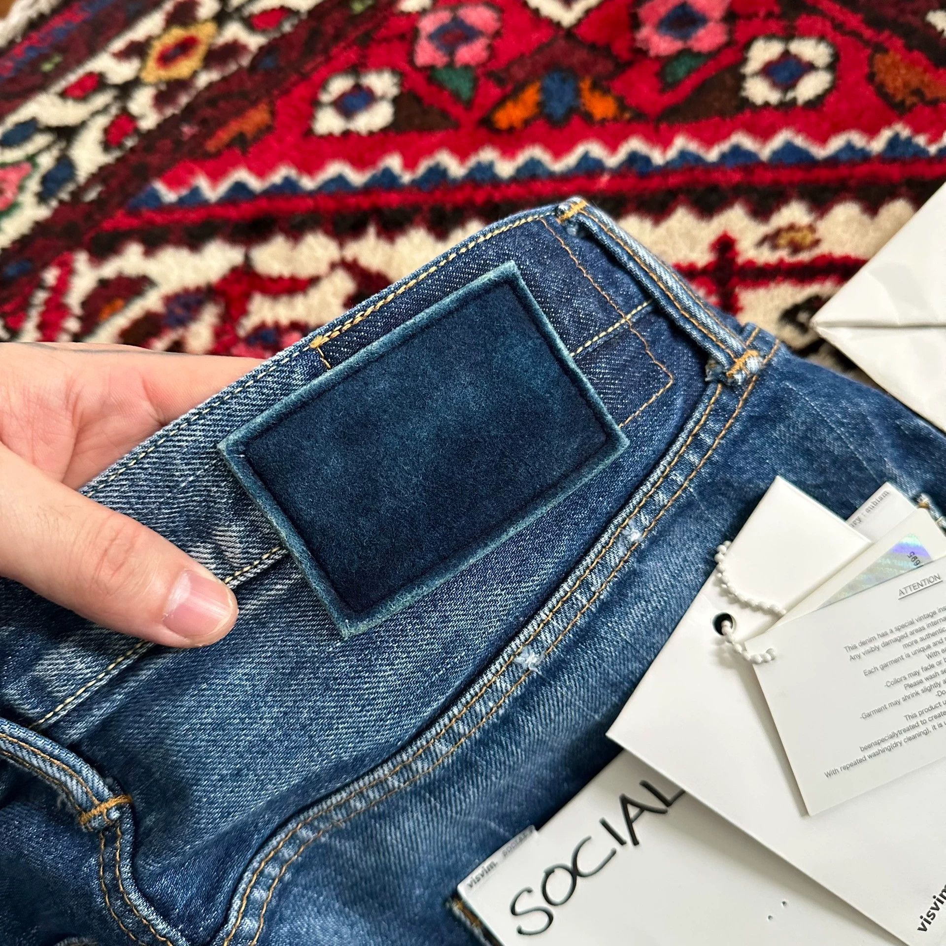 Visvim visvim18AW 01.2D12 journeyman mud dyed brt blu W32L30 Size US 32 / EU 48 - 6 Thumbnail