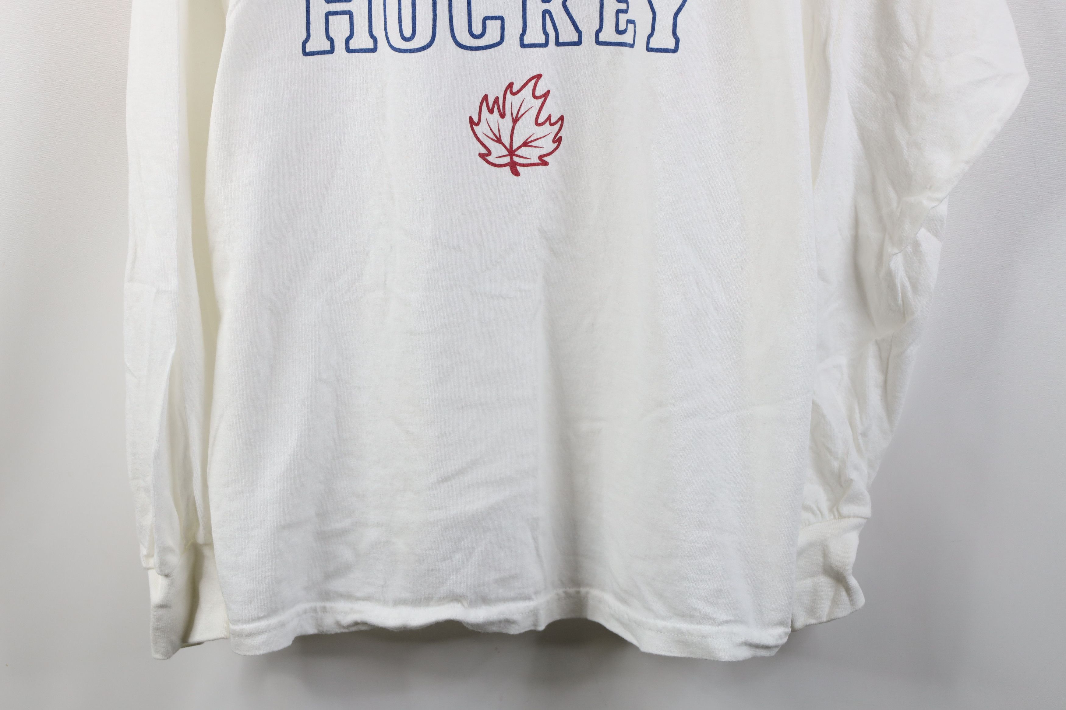 Vintage Vintage 90s Y2K Beer Real Hockey Long Sleeve T-Shirt White Size US XL / EU 56 / 4 - 3 Thumbnail