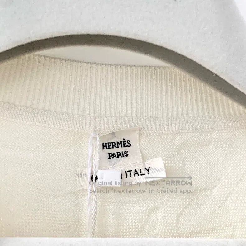Hermes Hermes White Knit Sweater Size XS / US 0-2 / IT 36-38 - 5 Thumbnail