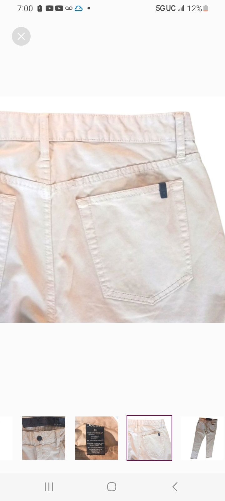 Joe's JOE'S JEANS Brown Pants Size US 33 - 5 Thumbnail