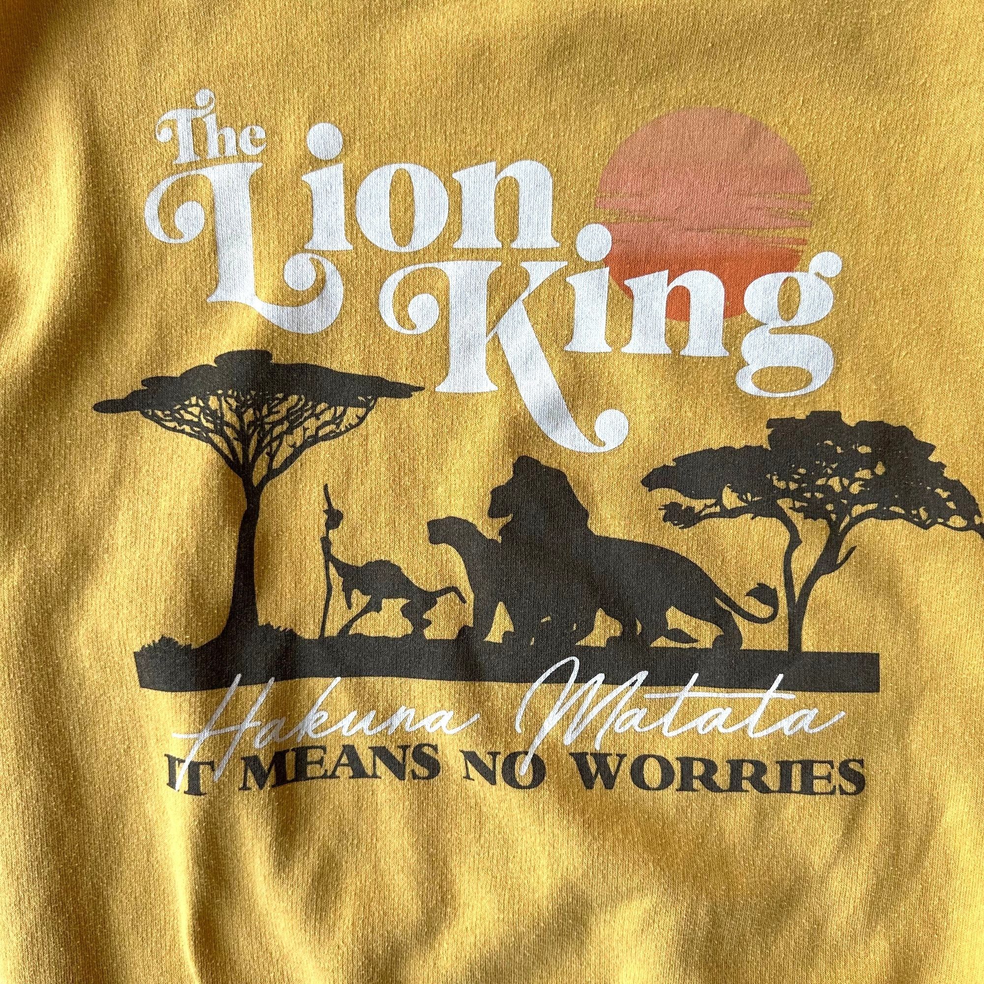 Disney × Vintage VTG Disney Lion King Sweatshirt Small Hakuna Matata No W Size US S / EU 44-46 / 1 - 2 Thumbnail