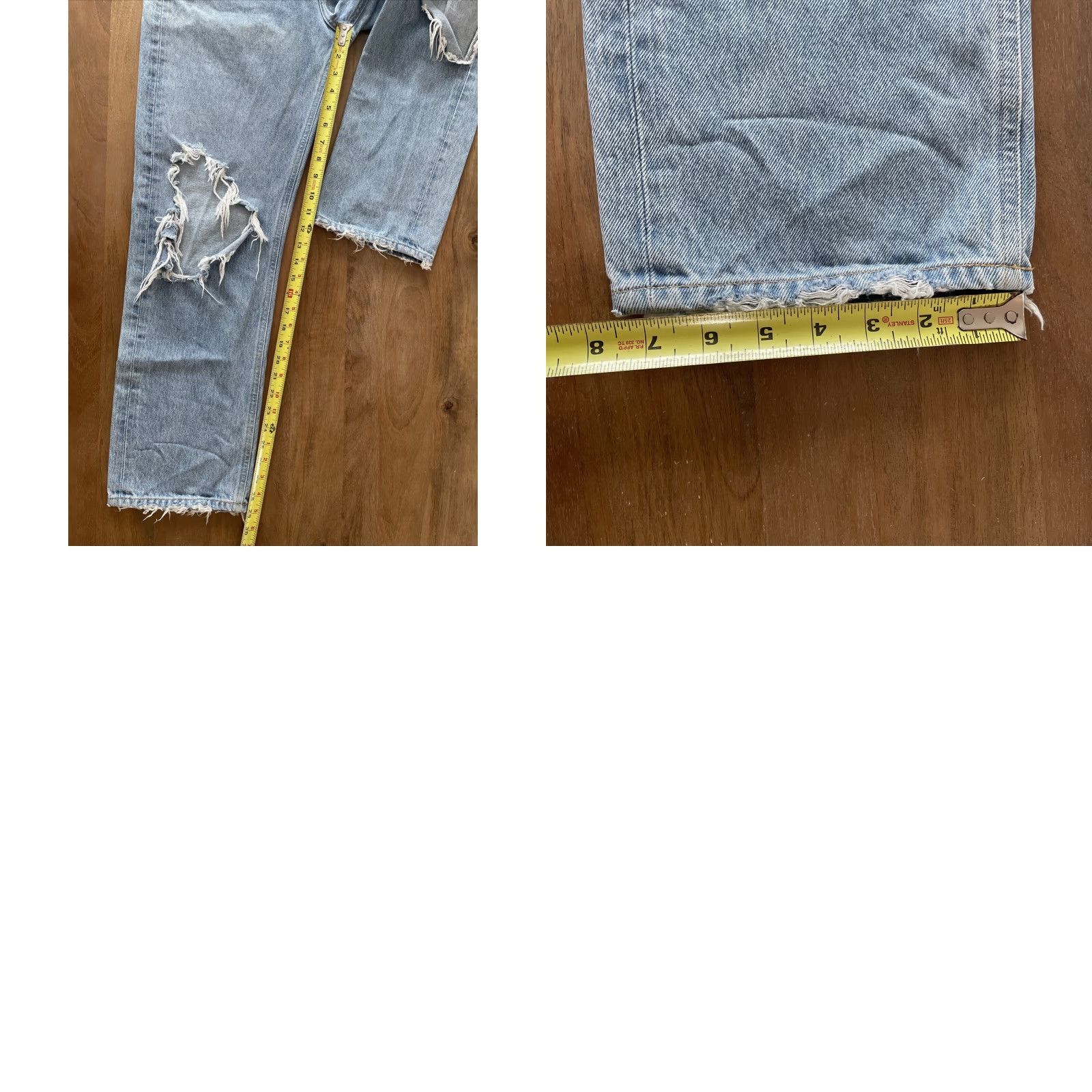 Agolde AGOLDE Jeans Womens Size 28 Mid Rise Loose Fit Denim Button Fly 90s Y2K Blues Size 28" / US 6 / IT 42 - 8 Thumbnail