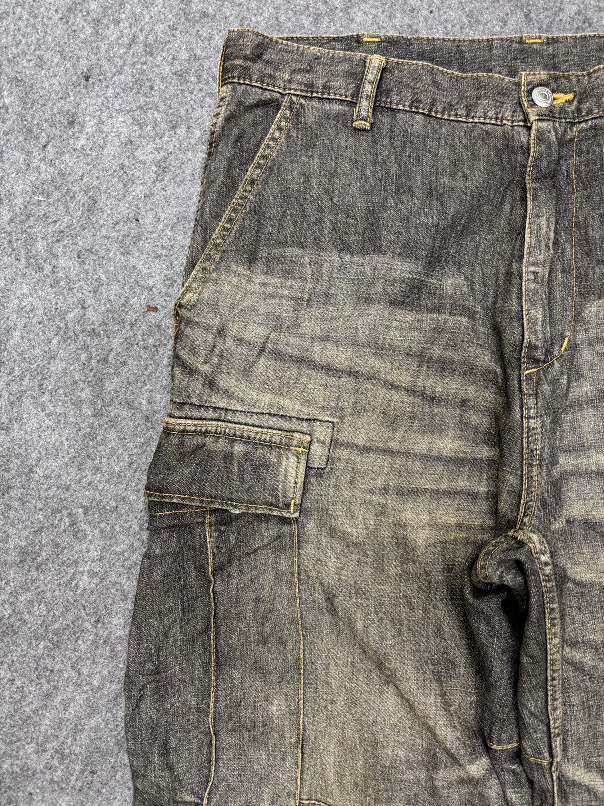 Swagger 💥Baggy💥Vintage Swagger Double Knee Light Denim F624 Size US 35 - 4 Thumbnail