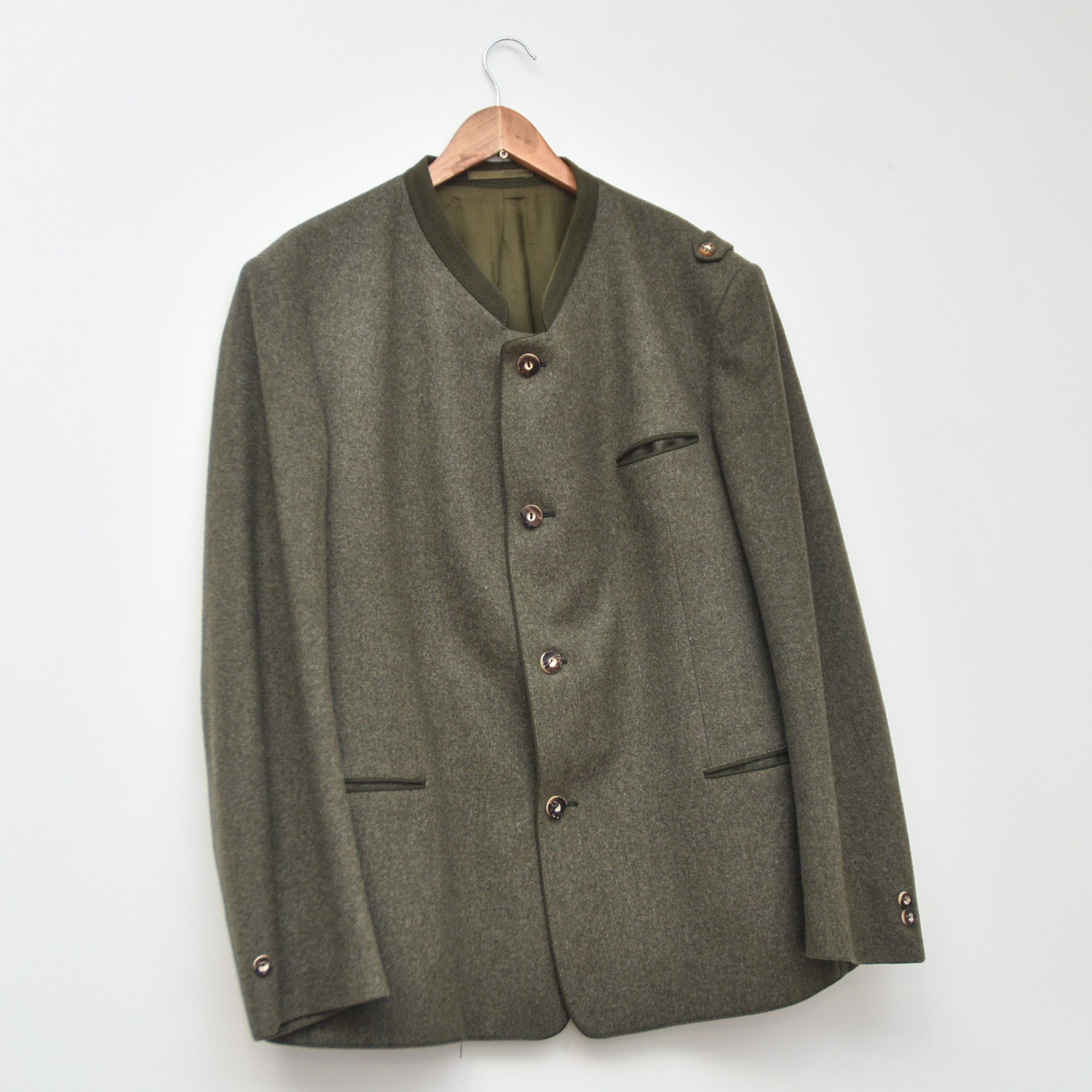 Man Made In Australia Rare LODENFREY STROHMAIER Austrian Loden Wool Janker Jacket Size US XL / EU 56 / 4 - 4 Thumbnail