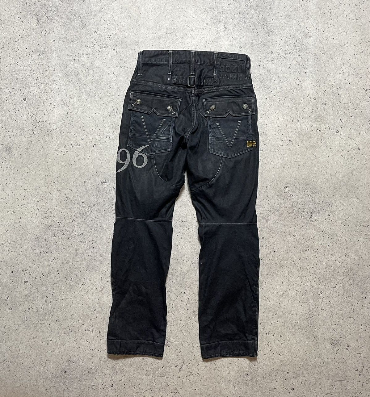 G-Star × Japanese Brand Vintage Workwear Pants Denim G Star Raw 96 Big Logo 28x30 Size US 30 / EU 46 - 1 Thumbnail
