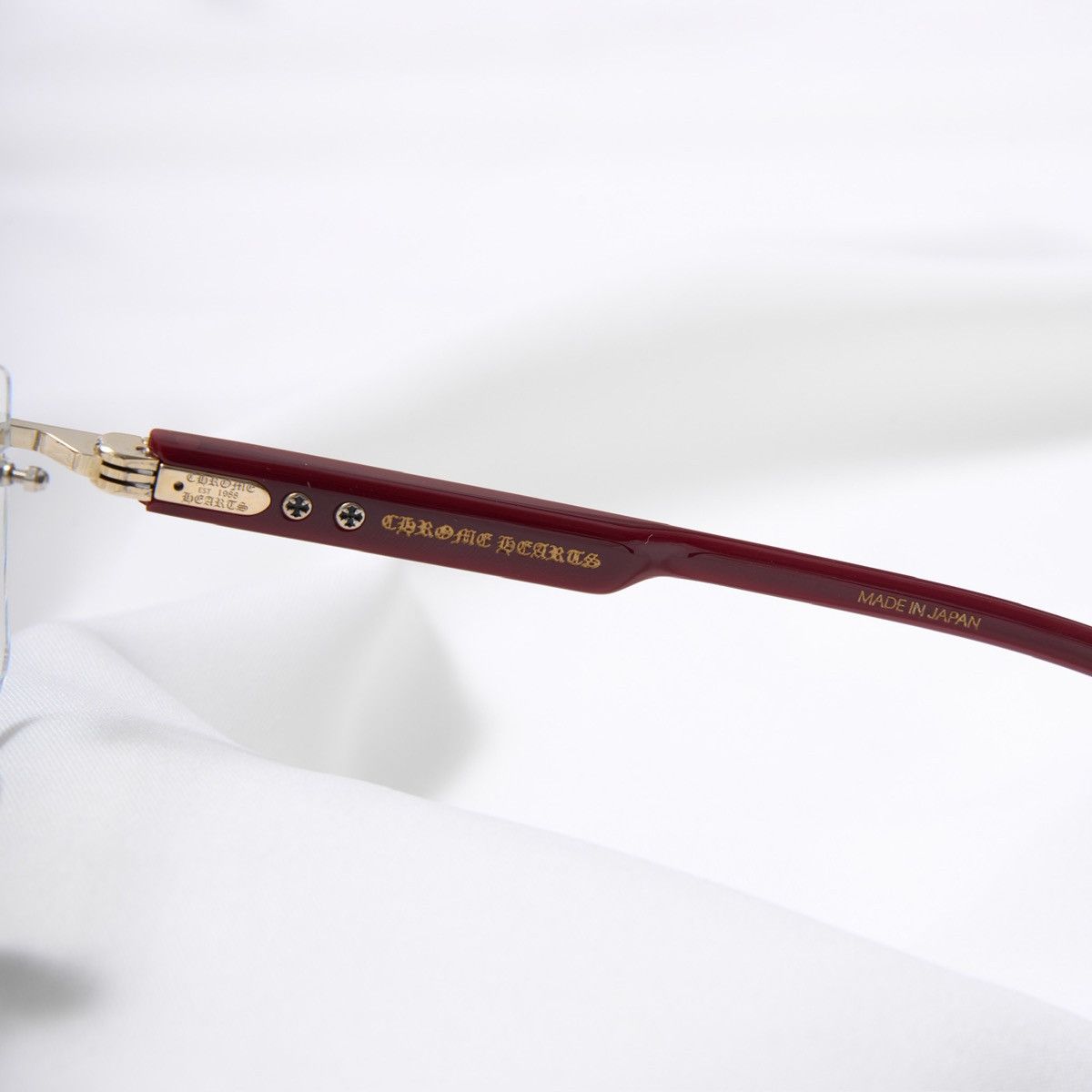 Chrome Hearts CHROME HEARTS DEEP II GOLD PLATED BORDELLO GLASSES Size ONE SIZE - 4 Thumbnail