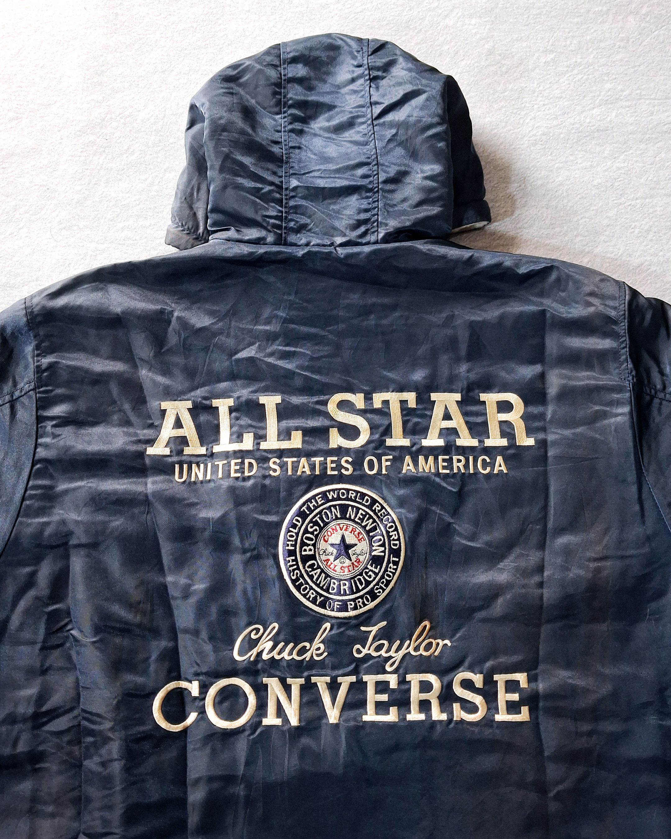 Converse CONVERSE EMBROIDERED SHERPA LINED HOODED NYLON JACKET Size US XXL / EU 58 / 5 - 2 Thumbnail