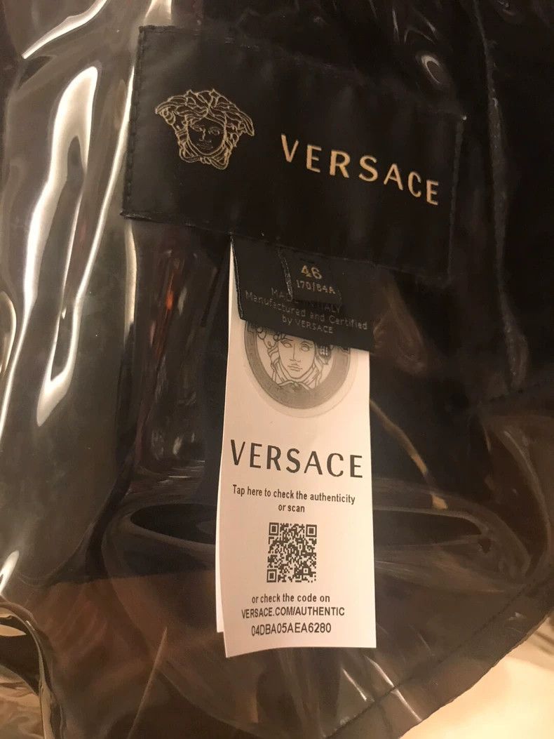 Versace Versace Black PVC transparent long trench coat Size US S / EU 44-46 / 1 - 6 Thumbnail