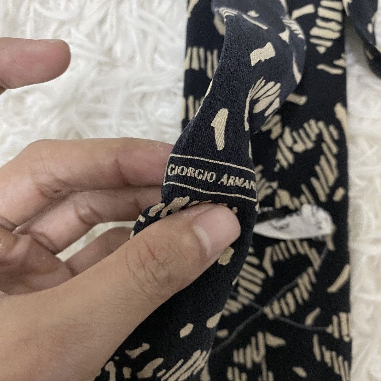 Chanel Vintage Chanel Interlocking CC Medallion Silk Tie Size ONE SIZE - 13 Thumbnail