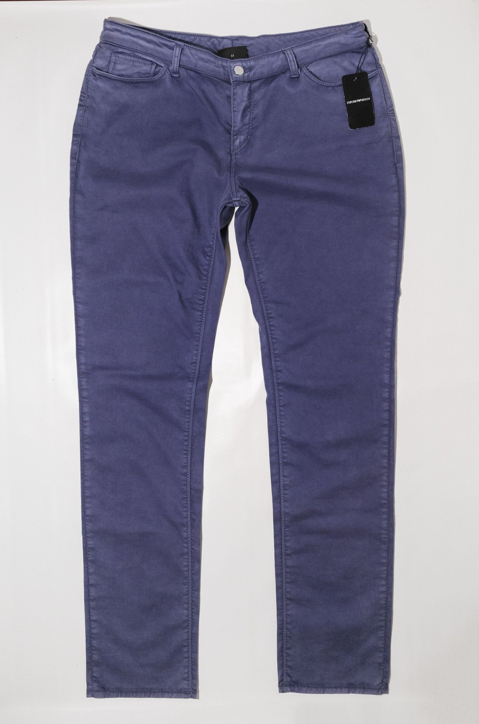 Emporio Armani MSRP~250€ Thin Cotton Pants Slim Straight J85 class. elegant Size 34" / US 12 / IT 48 - 6 Thumbnail