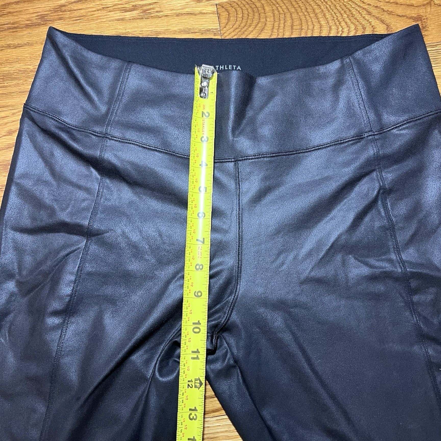 Athleta Athleta Delancey Gleam Tight Legging Black Shiny Casual Sport City L Size 36" / US 14 / IT 50 - 3 Thumbnail