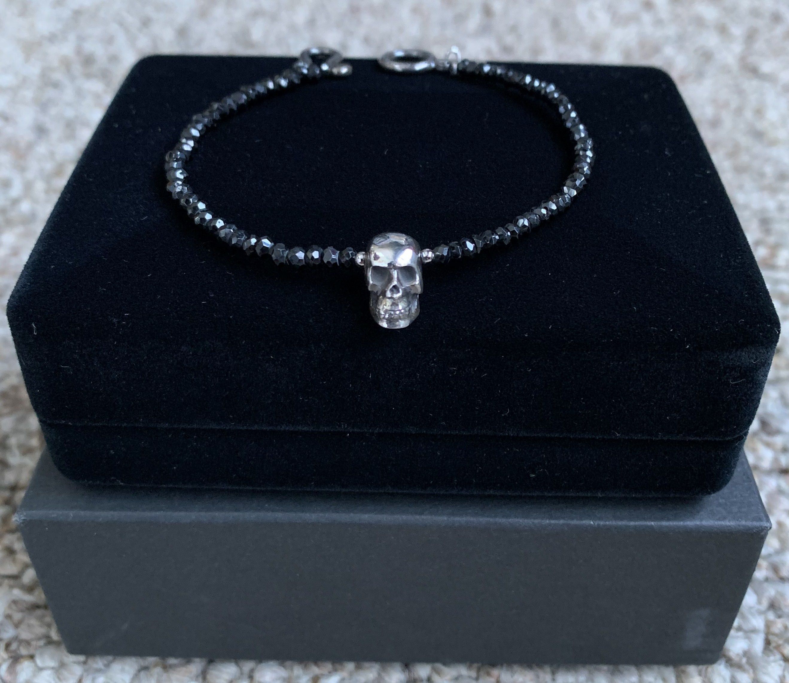 Hysteric Glamour Hysteric Glamour Sterling Silver Jewel Skull Bracelet+ Box Size ONE SIZE - 1 Thumbnail