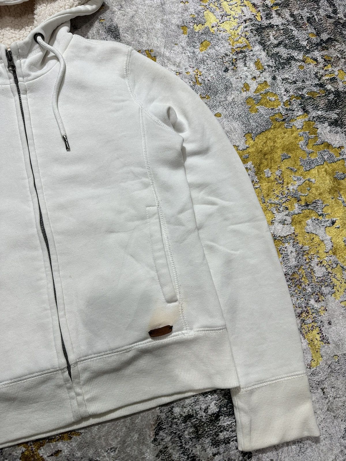 20471120 SPAO SHERPA ZIP HOODIE WHITE COLOUR IFSIXWASNINE LGB STYLE Size US S / EU 44-46 / 1 - 4 Thumbnail